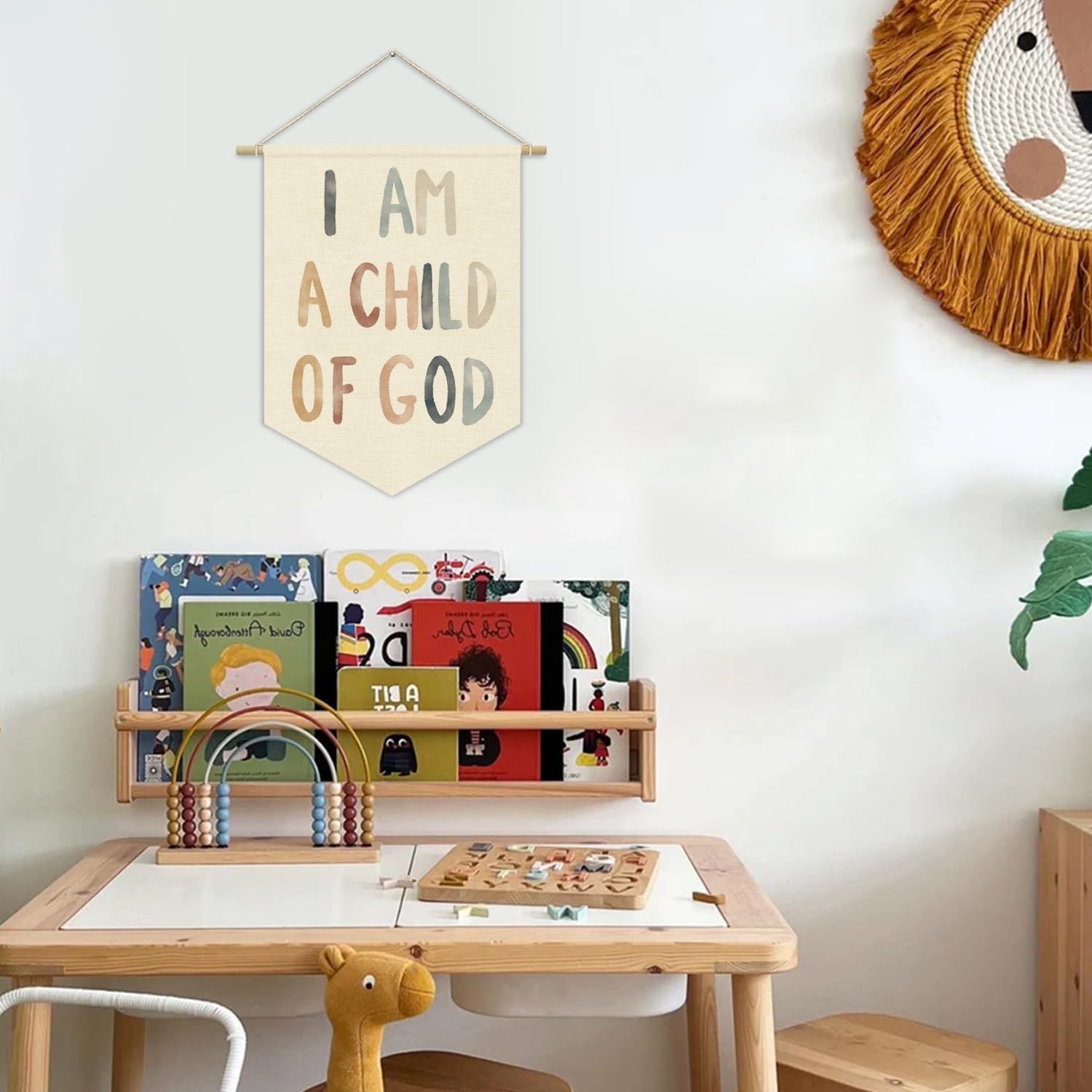 Boho Classroom Decor I Am A Child Of God Banner