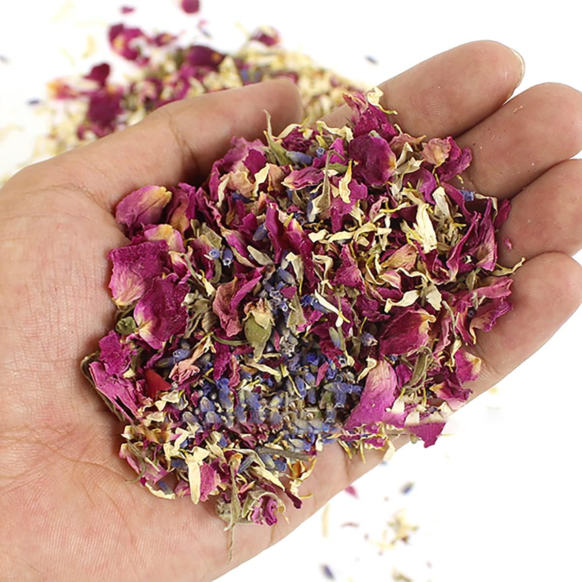 Homeemoh Party Confetti Natural Dried Rose Petals 12 Packs Biodegradable