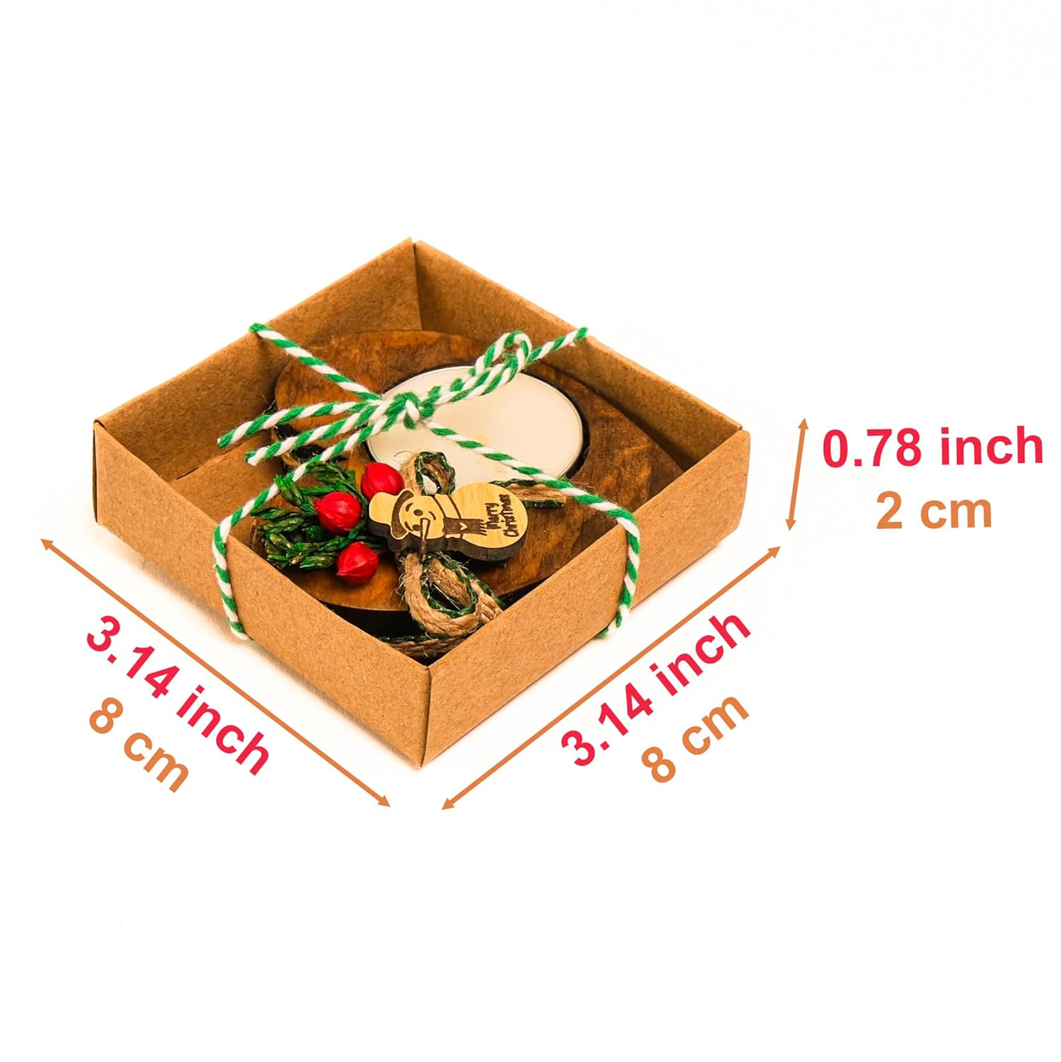 Happy Times Favors Christmas Candle Holders Set of 10