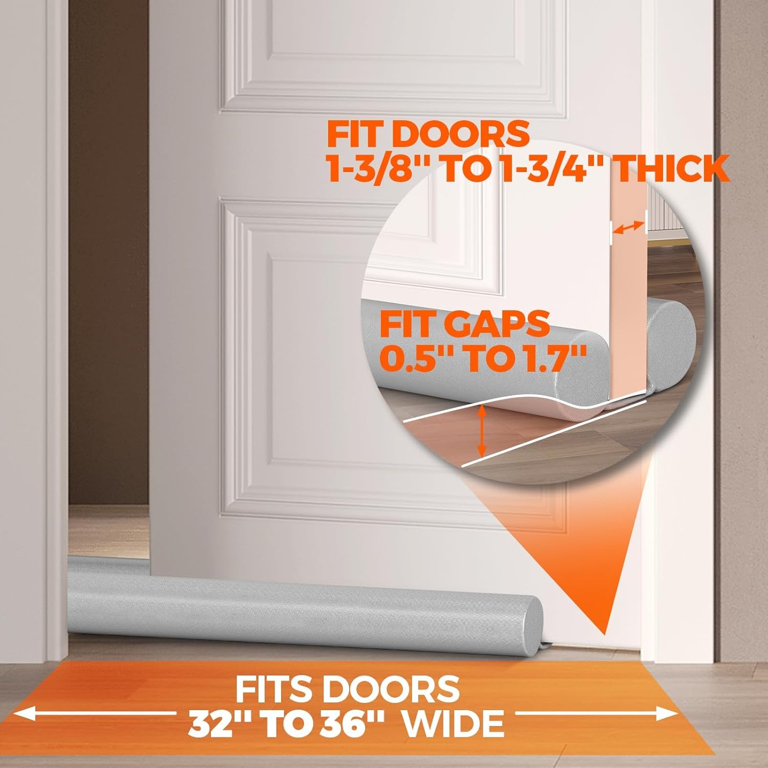 Holikme Adjustable Door Sweep Draft Stopper