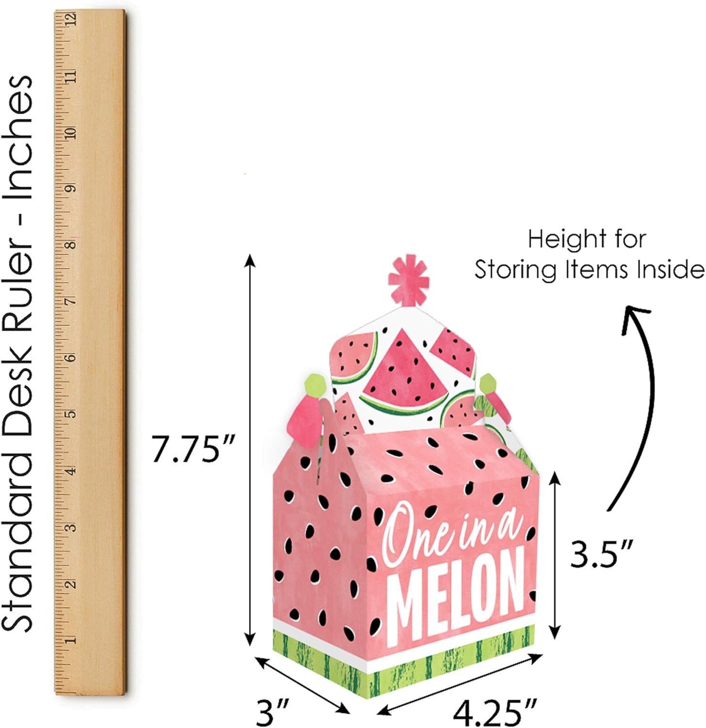 Big Dot of Happiness Sweet Watermelon Treat Box Set of 12