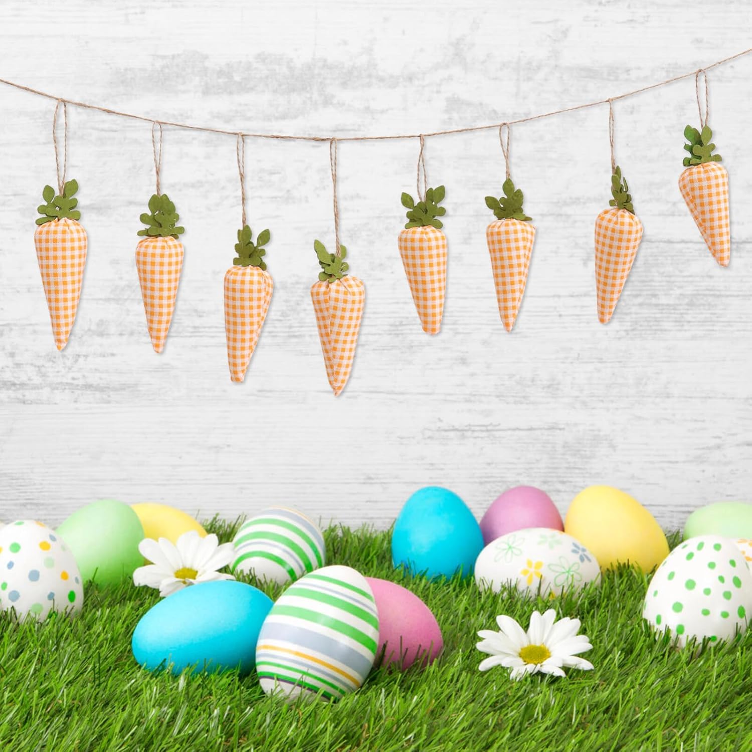 STOBAZA Easter Carrot Banner Garland 160cm