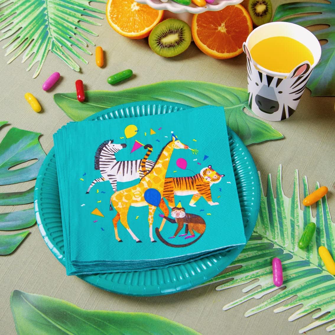 Talking Tables Jungle Themed Napkins 20 Pack