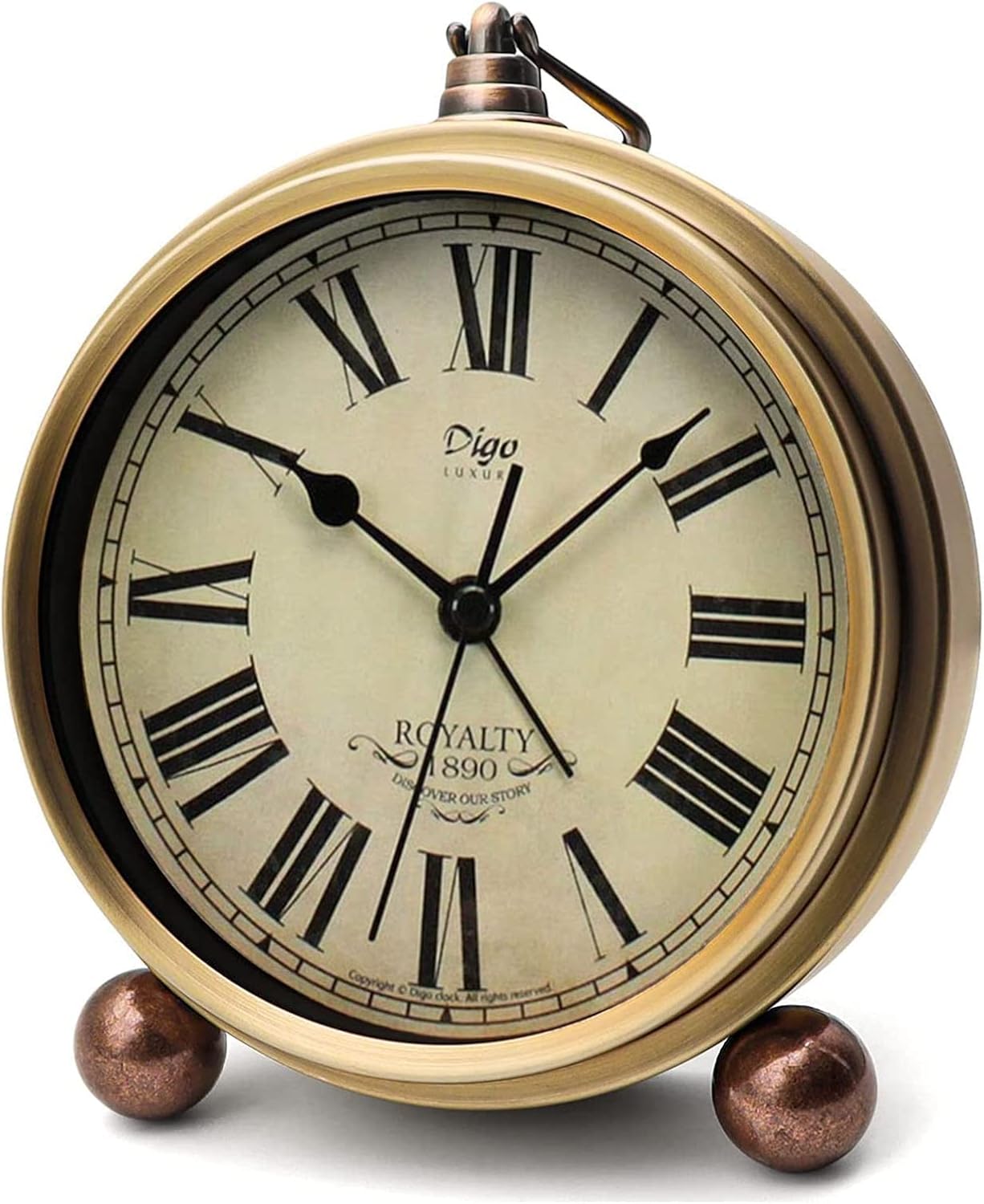 Maxspace Retro Vintage Metal Table Clock