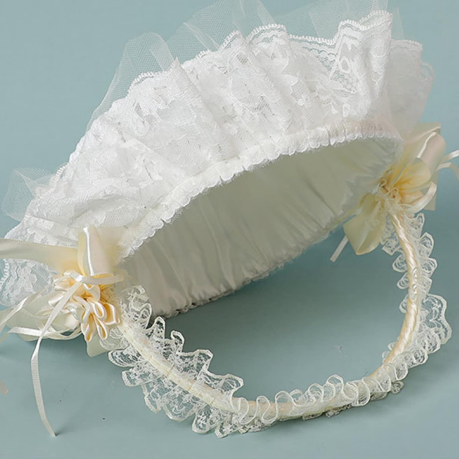 IUIBMI Ivory Flower Girl Baskets for Weddings