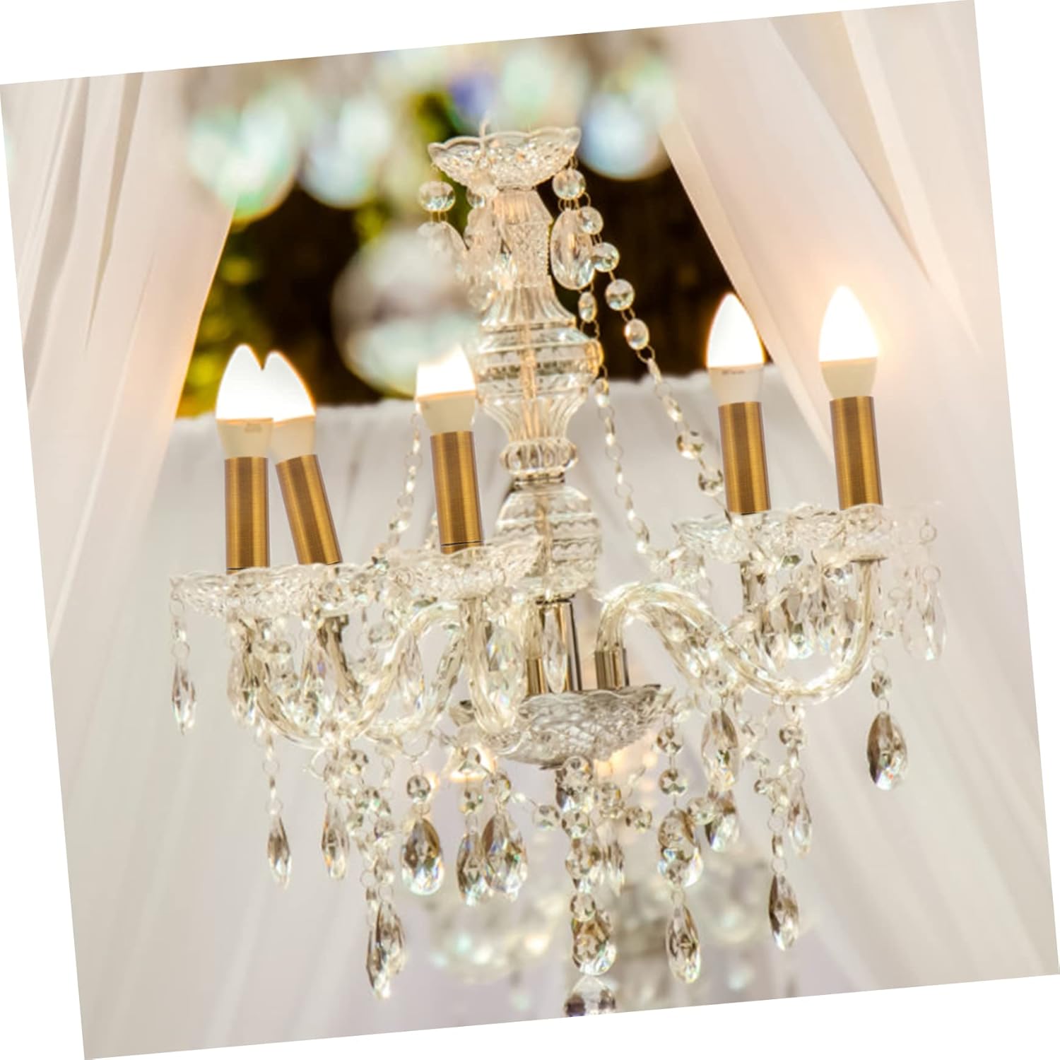 Chandelier Light Base Sleeve Set for DIY Crystal Chandeliers