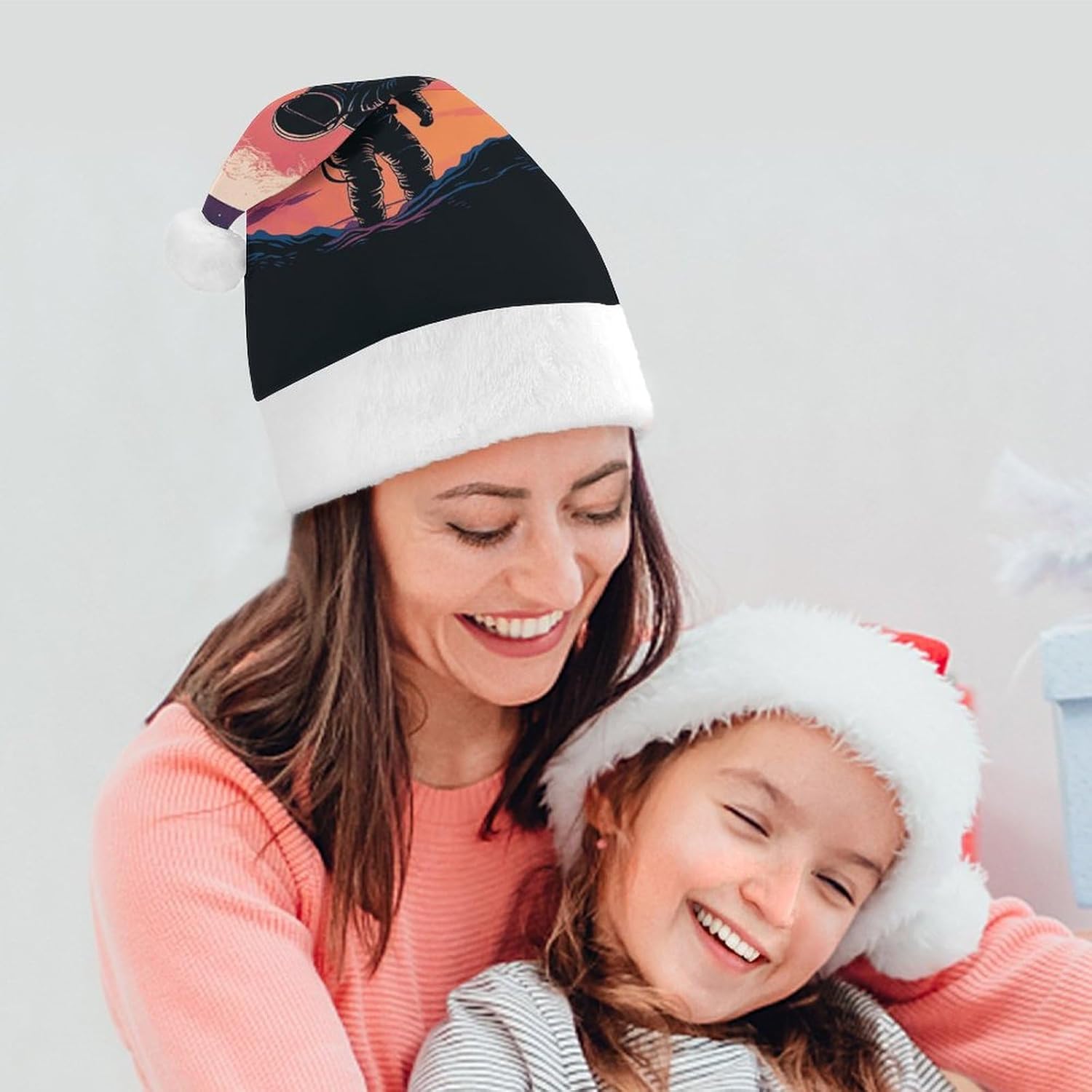 Santa Hat Cool Astronaut Christmas Party Headwear