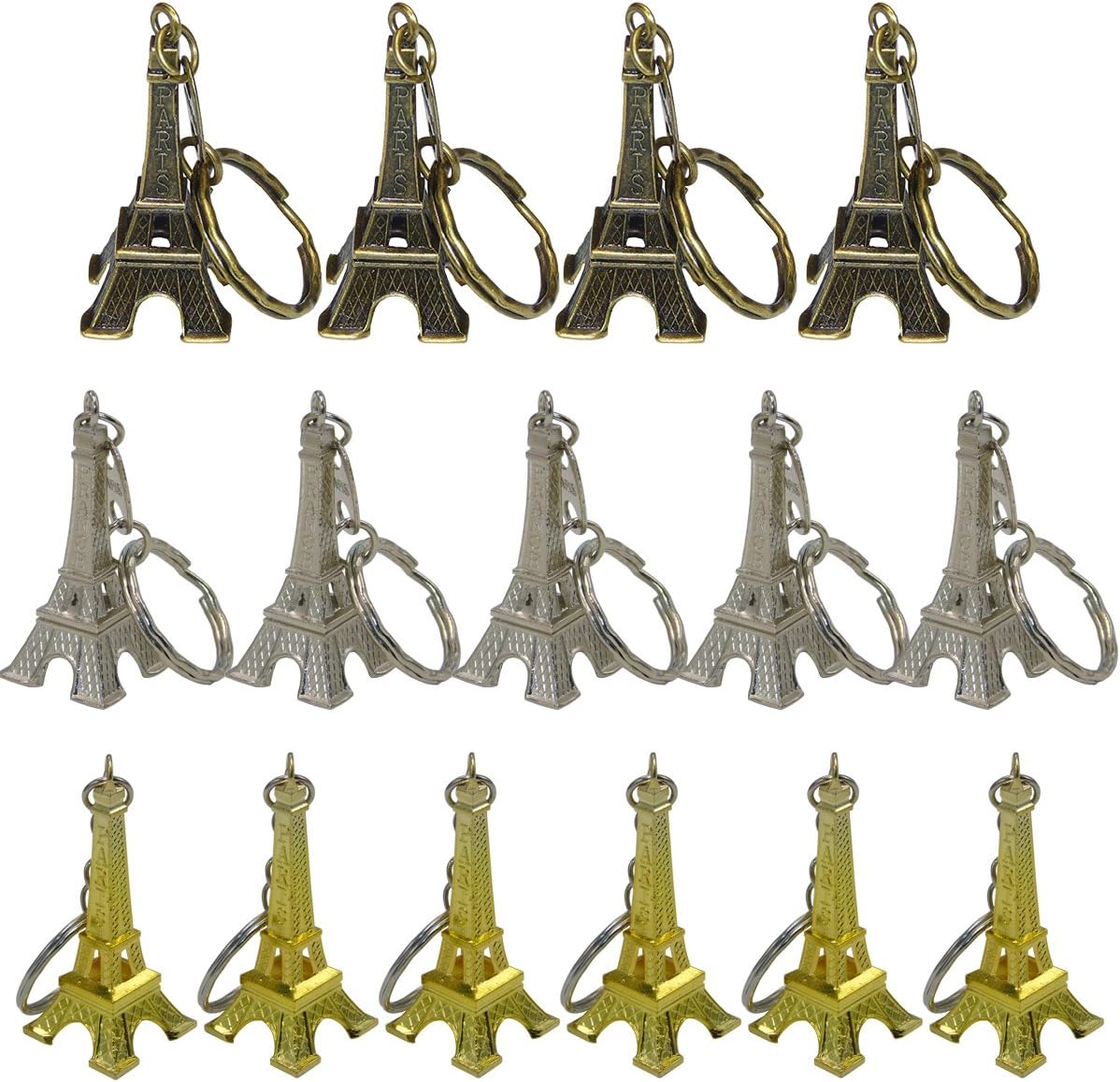 Ceeyali 21 Pcs 5cm Metal Eiffel Tower Decor