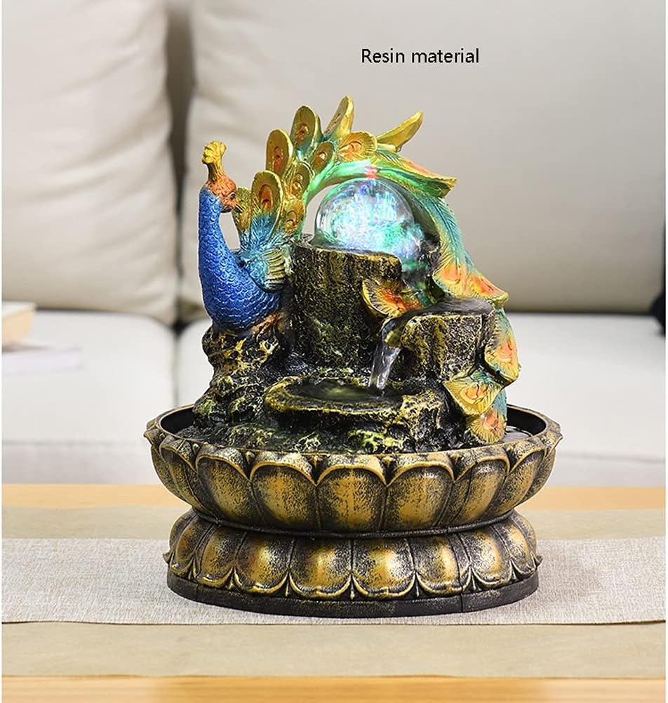 Tabletop Fountain with Rolling Ball for Indoor Decor