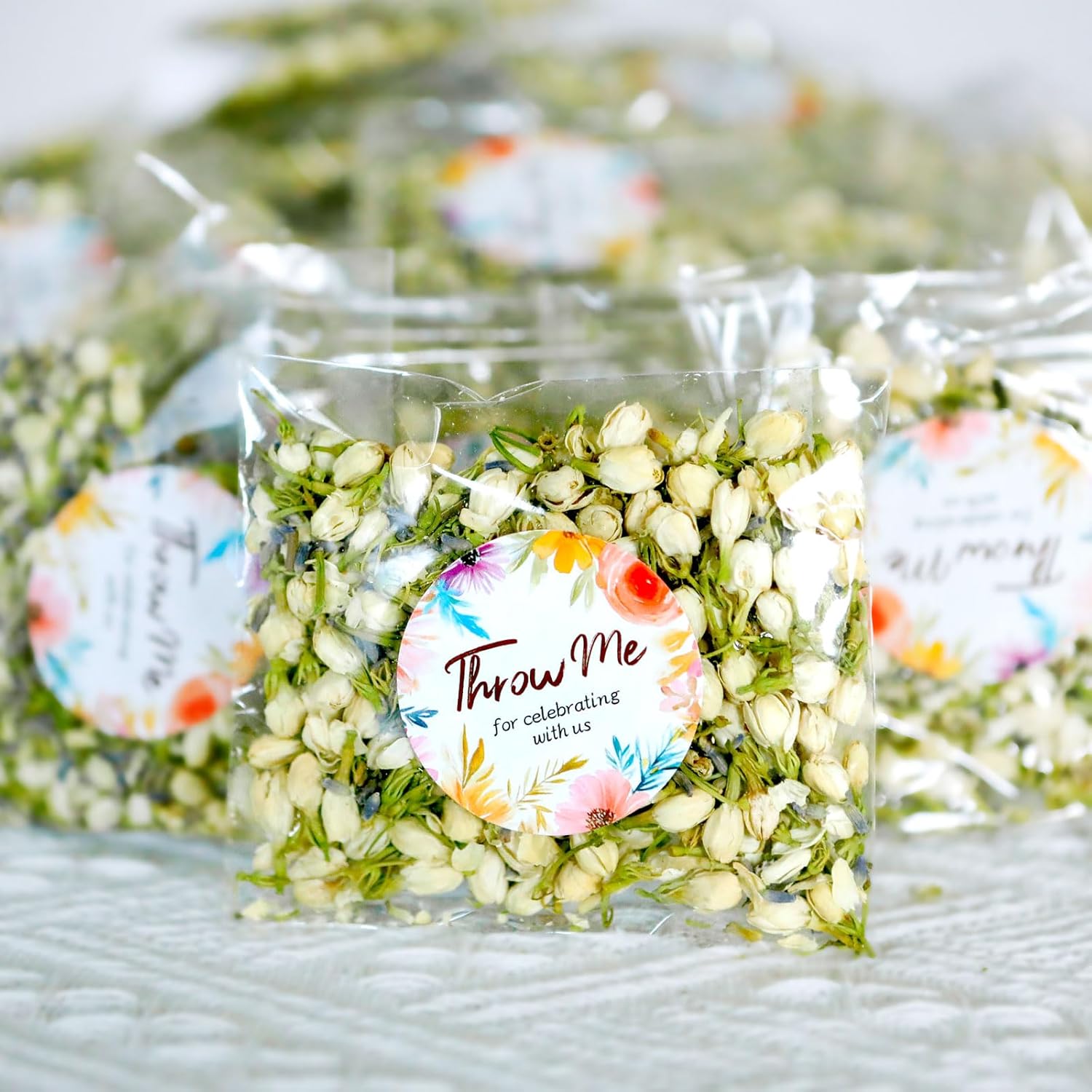 Oning 50 Pack Biodegradable Flower Petals Confetti