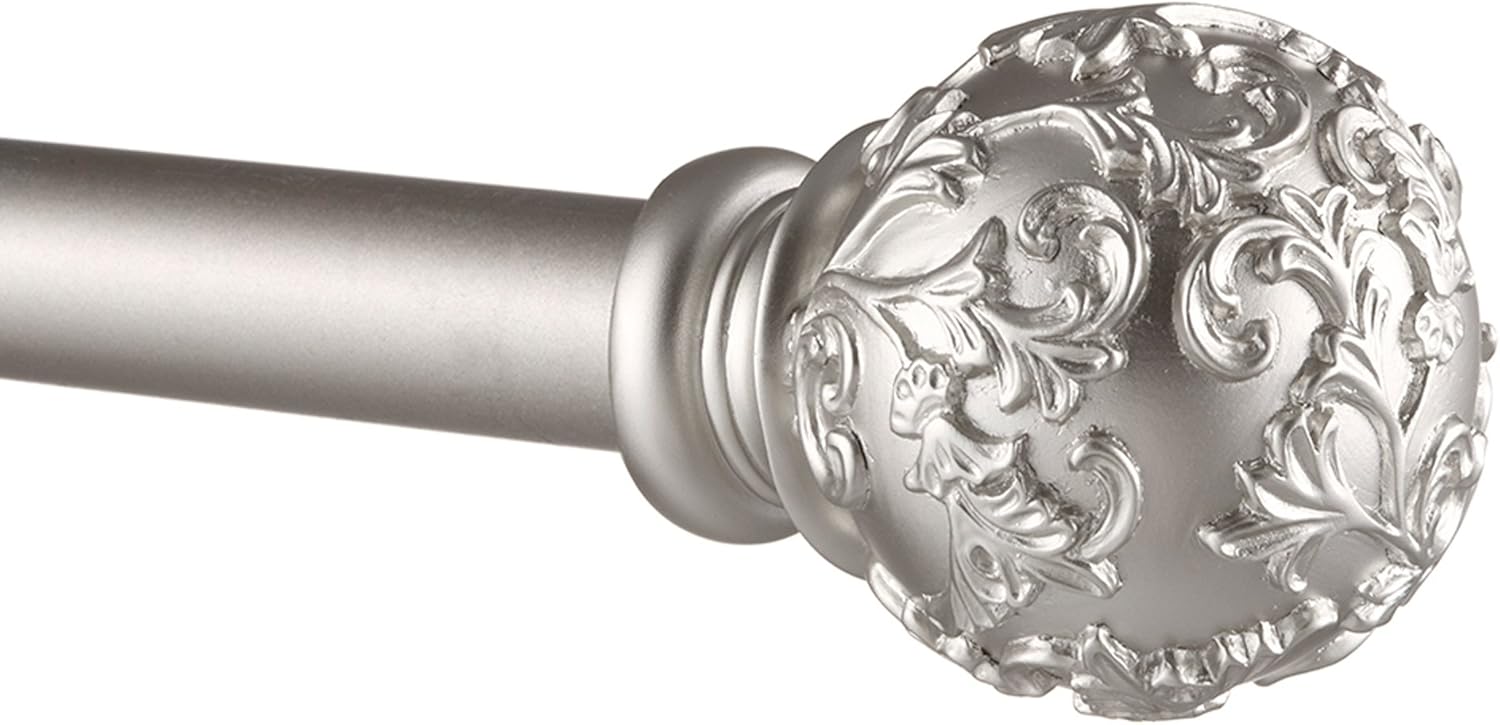 Exclusive Home Vine 1 Inch Curtain Rod and Finial Set