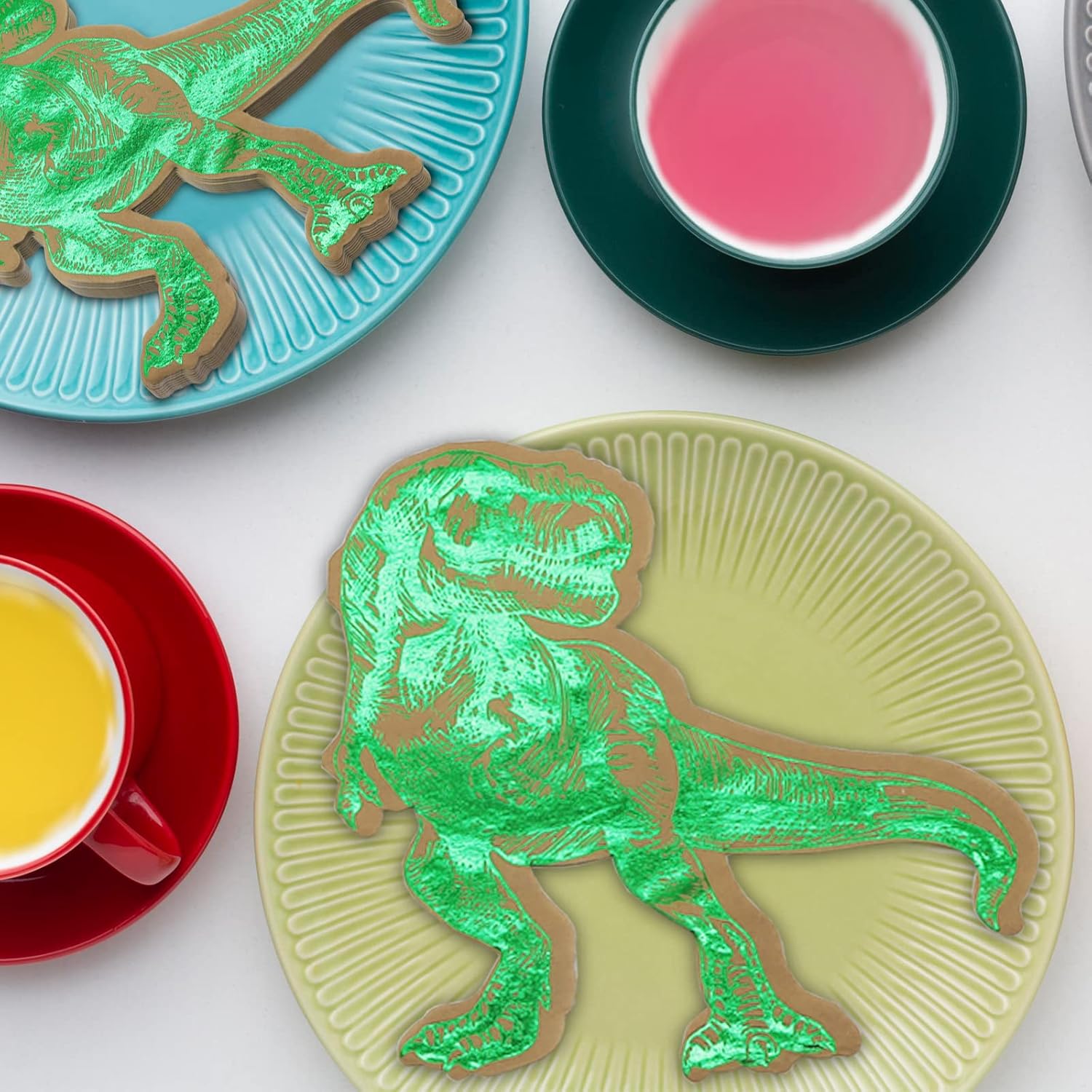 DYLIVeS Dinosaur Napkins 65 Inch Pack of 50