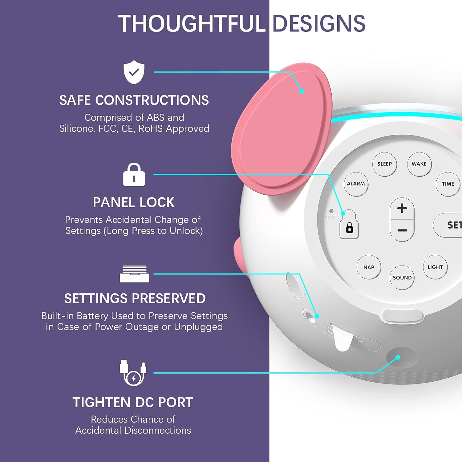 OK to Wake Clock for Kids with Night Light and Sound