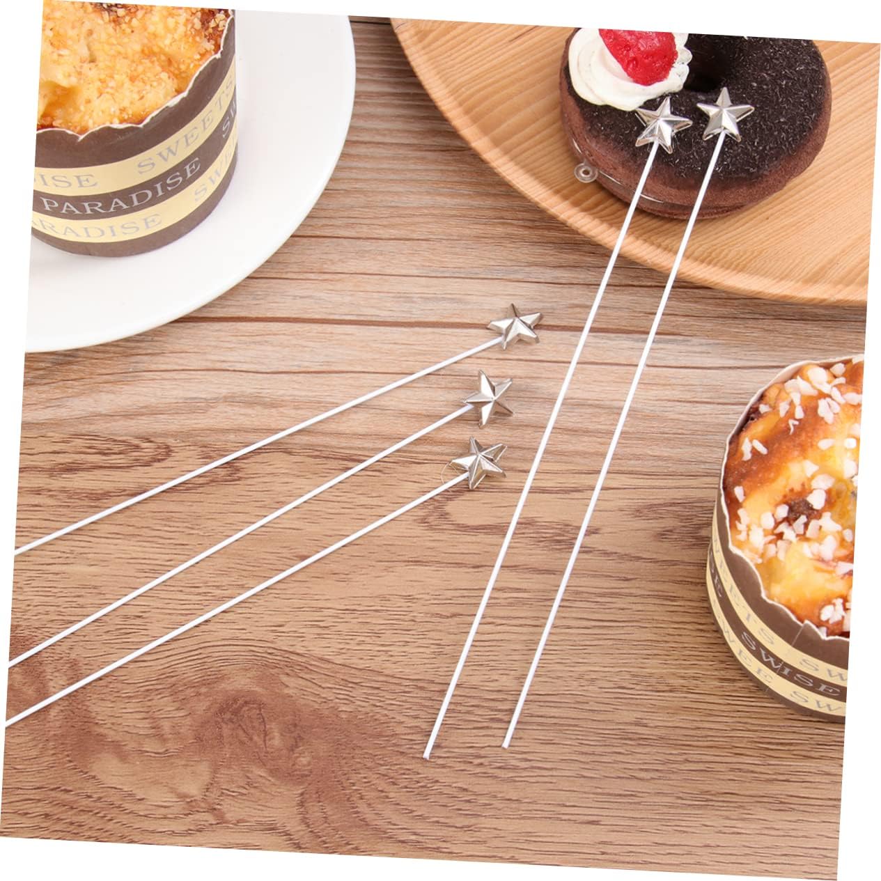 50 Pcs Five Pointed Star Cake Decor Toppers