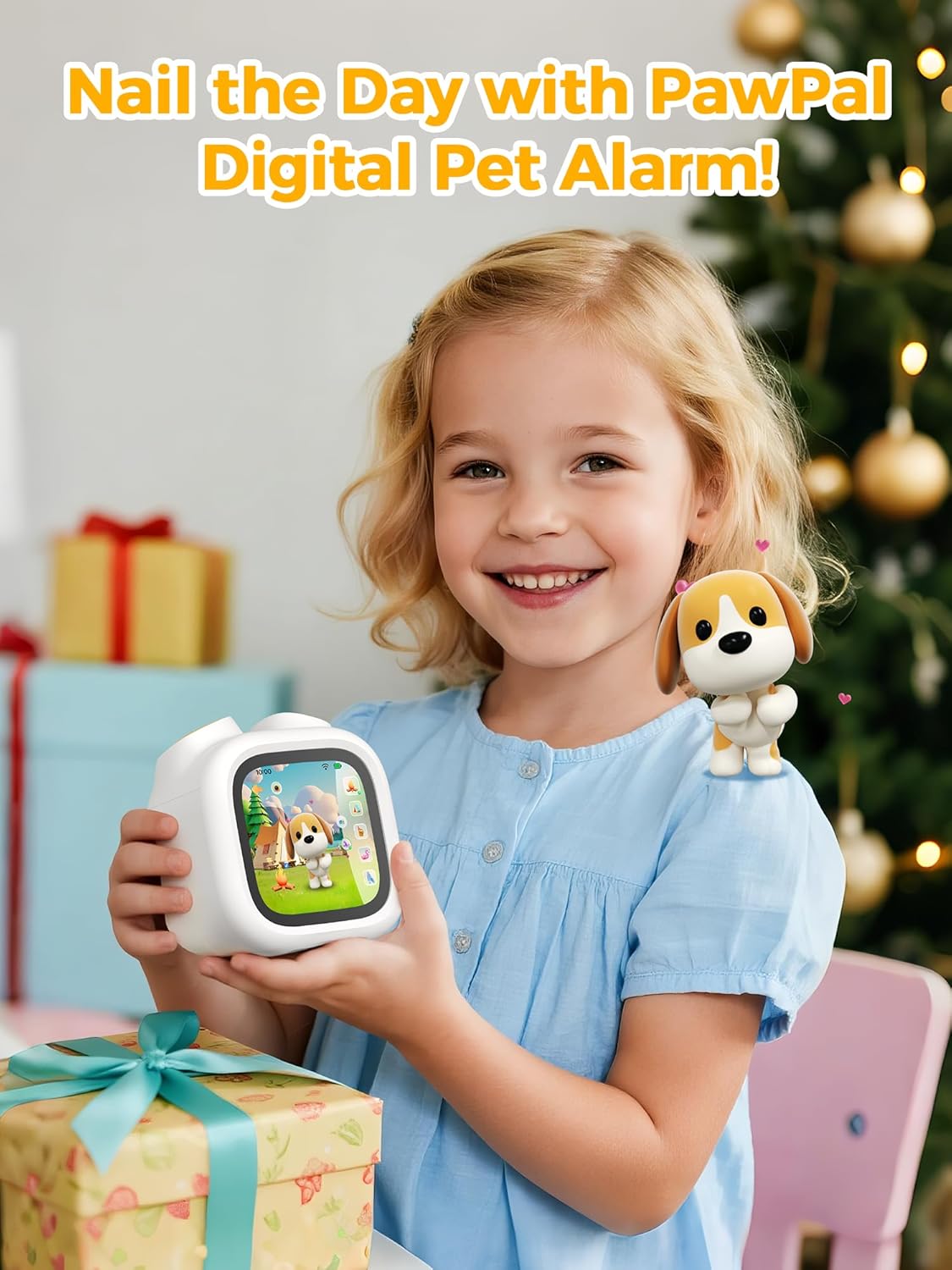 PawPal Digital Pet Alarm Clock - Sleep Trainer for Kids 3-8
