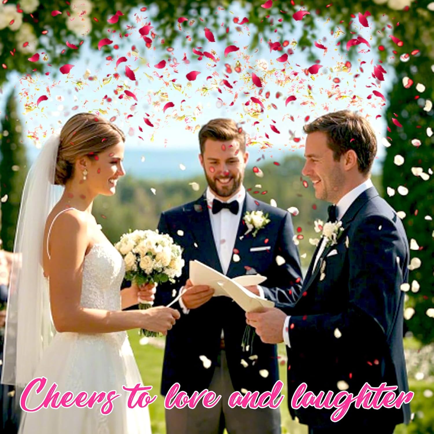 50 Pack Dried Rose Petals Biodegradable Confetti Wedding Decor
