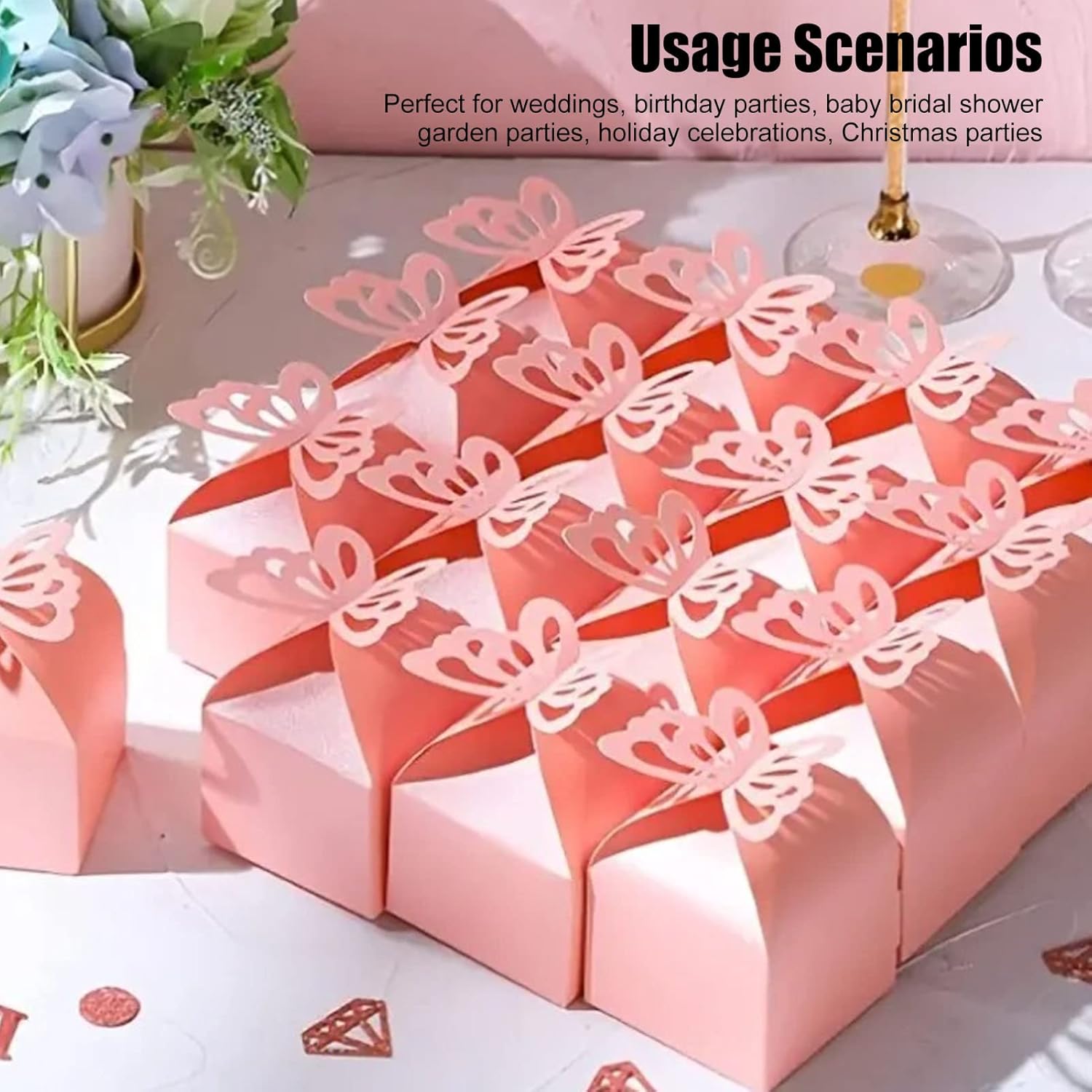 YOUTHINK 50pcs 3D Animal Treat Boxes with Stickers