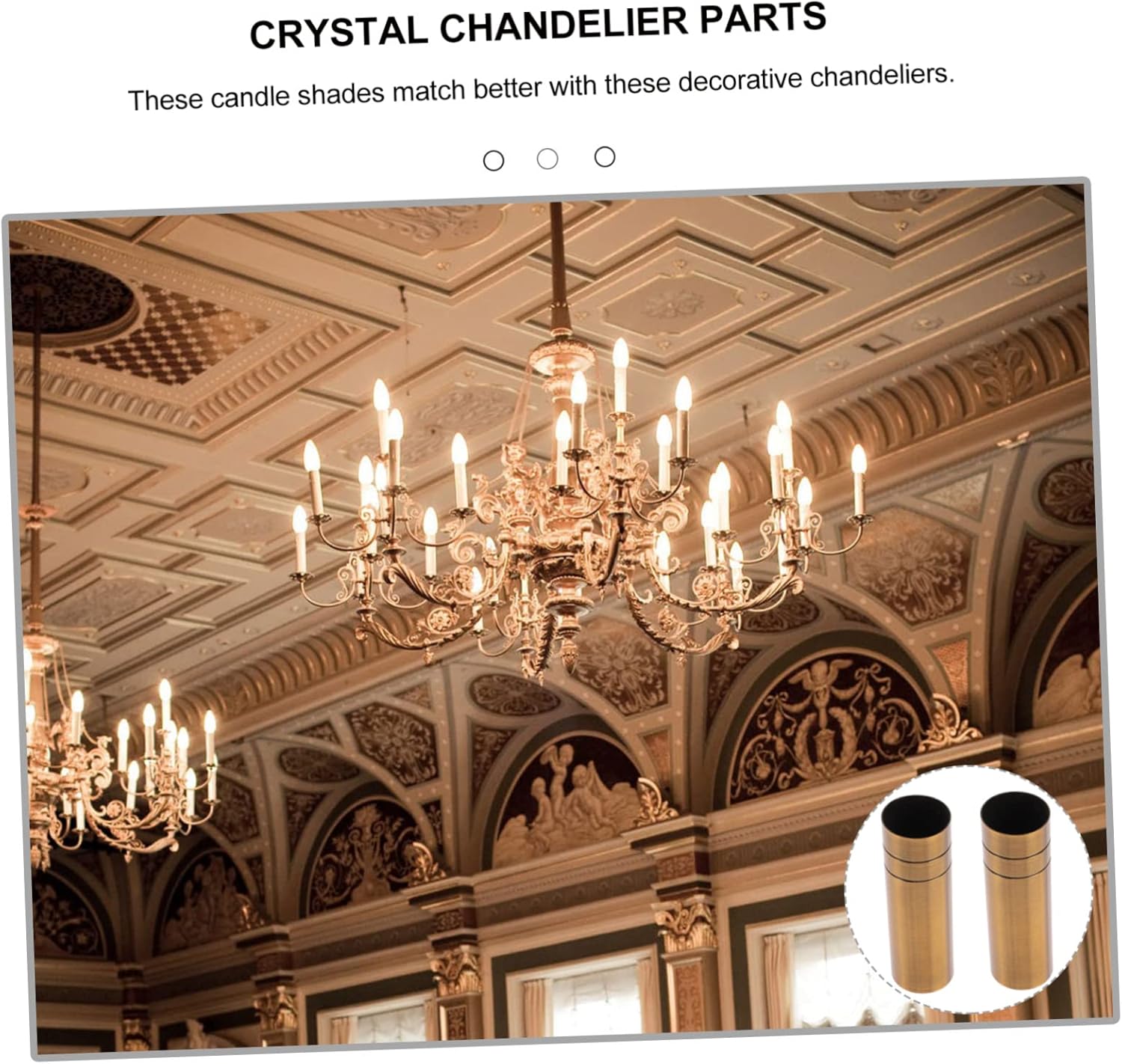 Chandelier Light Base Sleeve Set for DIY Crystal Chandeliers