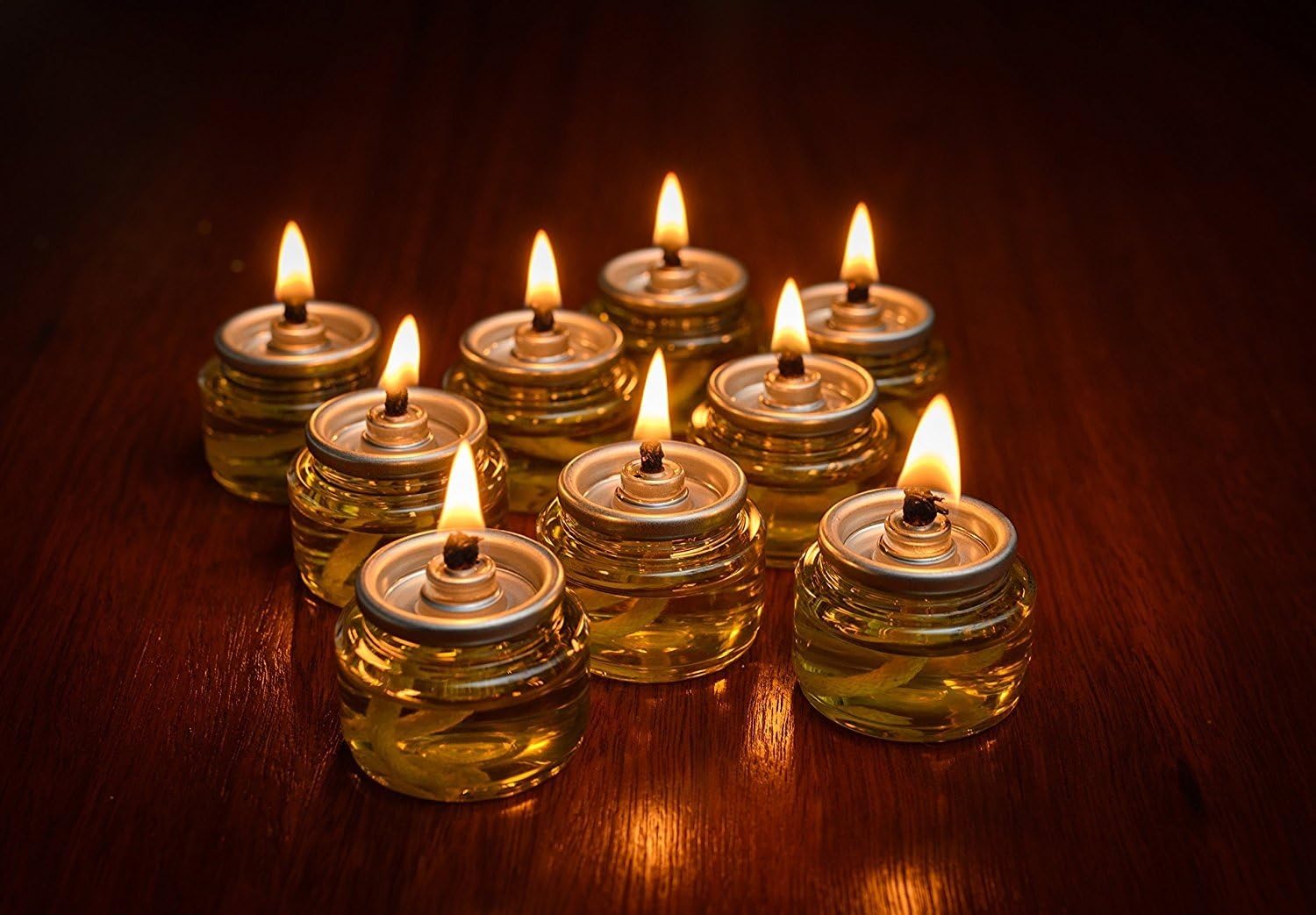 SHABBOS OIL CANDLE LIGHT Pre-Filled High Flame 6 Hrs 22 per Pack