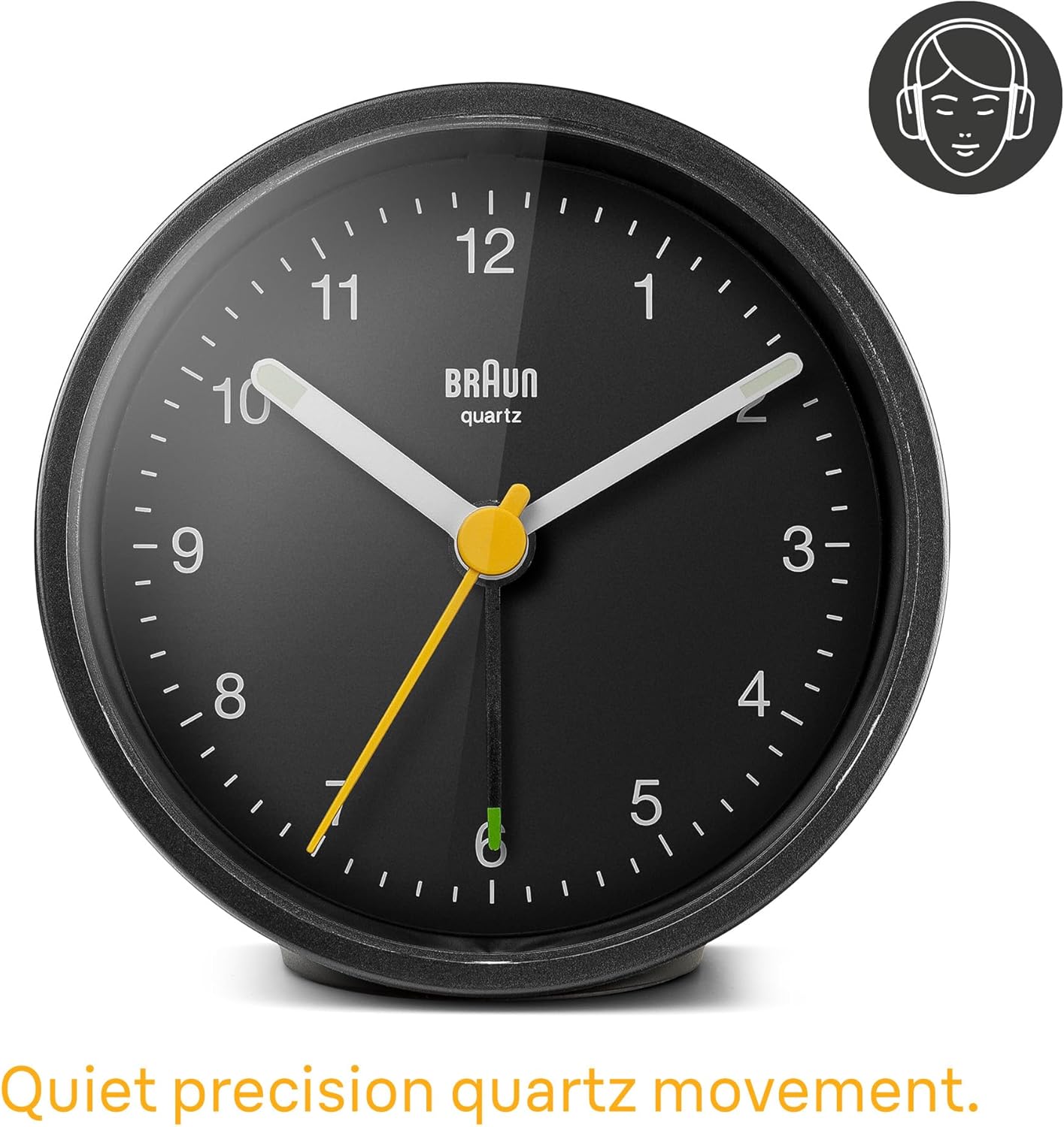 Braun Classic Analogue Alarm Clock with Snooze and Light