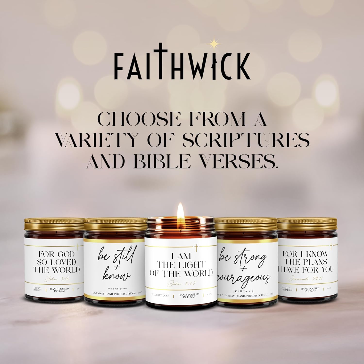 I Am The Light of The World John 812 Jar Candle