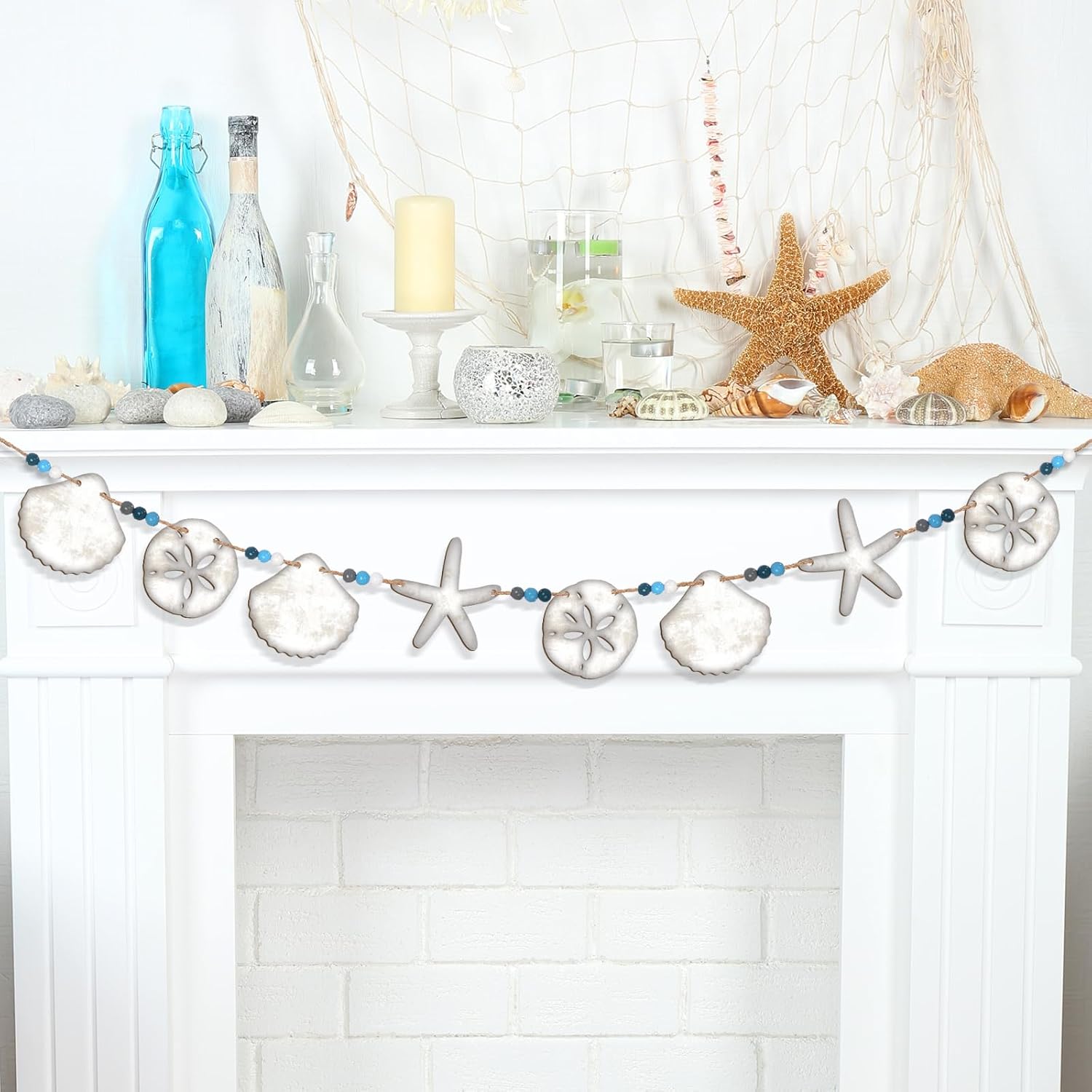 Vintage Starfish Seashell Beach Garland