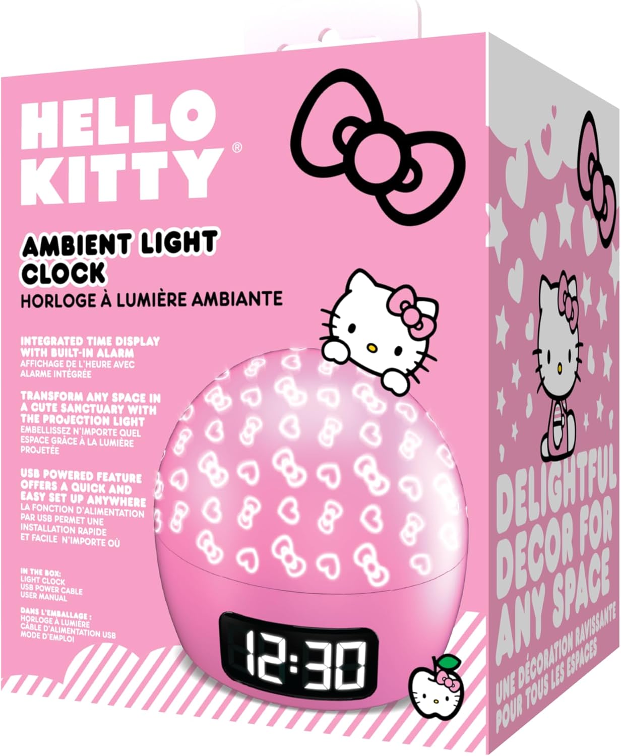Hello Kitty Ambient Light Clock with Multi-Alarm