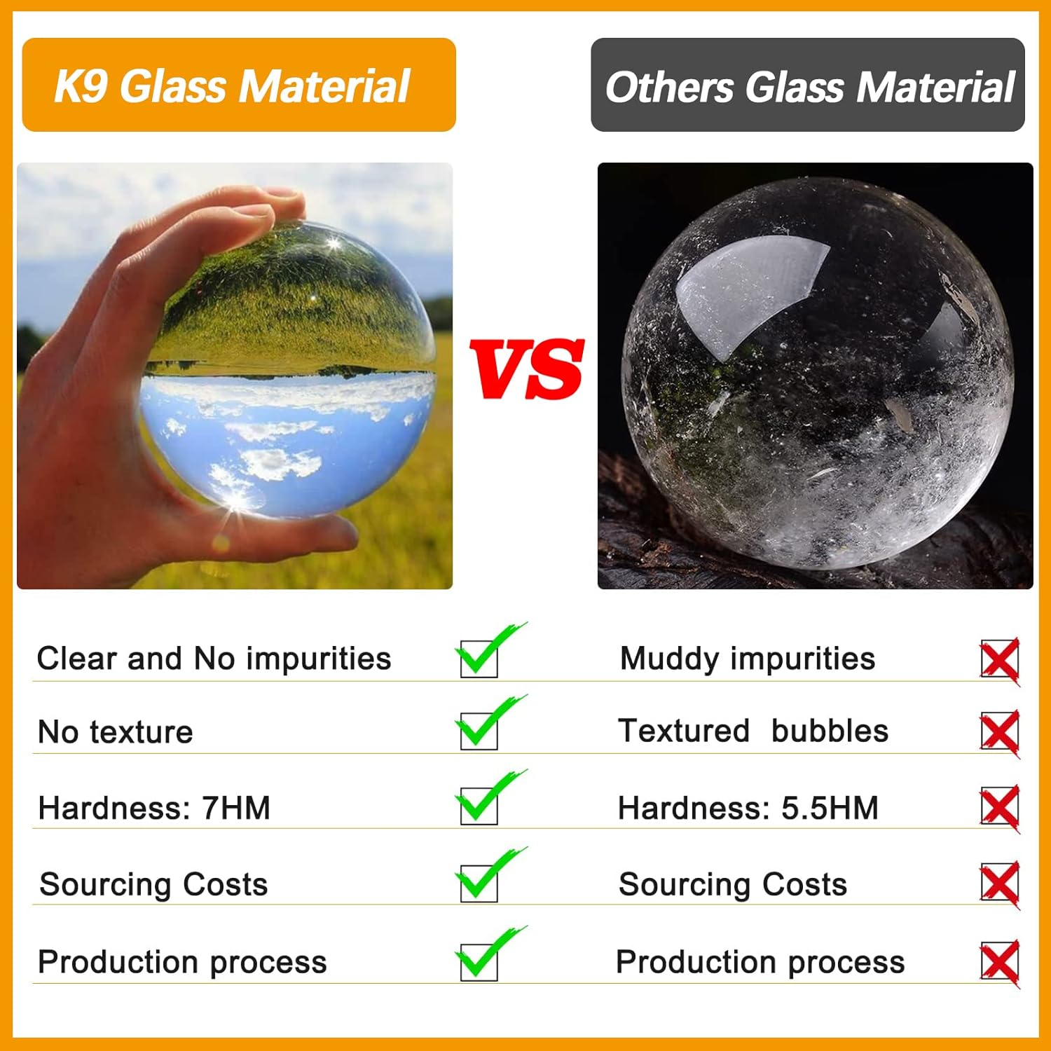 Kibuhain 3D Crystal Ball Music Box with Light and Base