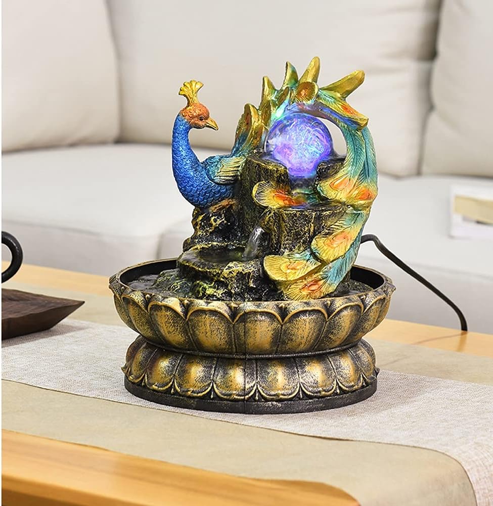Tabletop Fountain with Rolling Ball for Indoor Decor