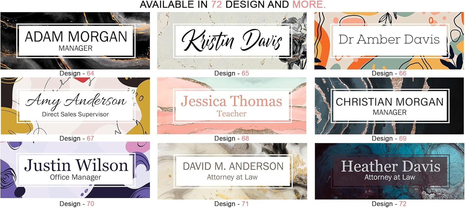 Acrylic Desk Name Plate Work Decor - ARTSWAVE 1