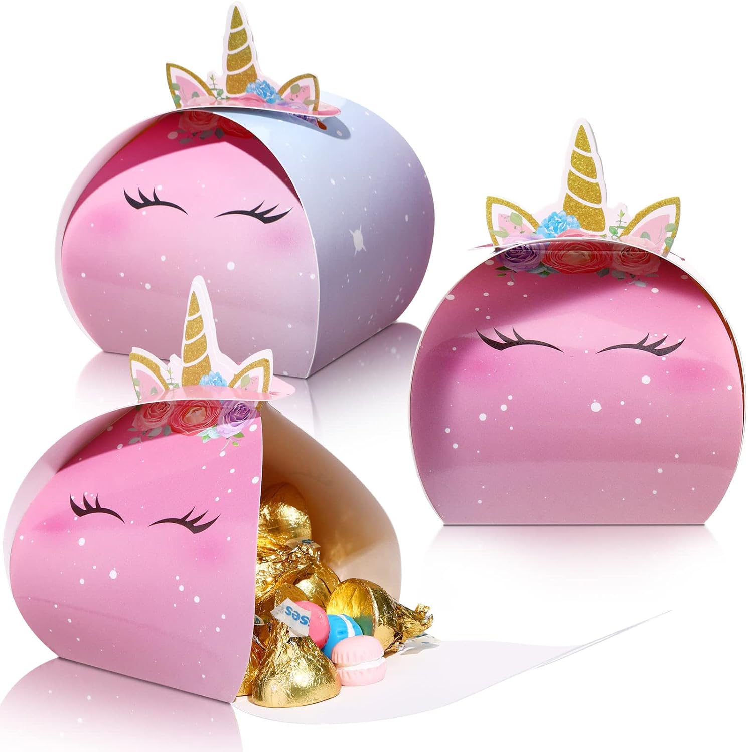 TaoBary Unicorn Candy Treat Box Pack 36 Pieces