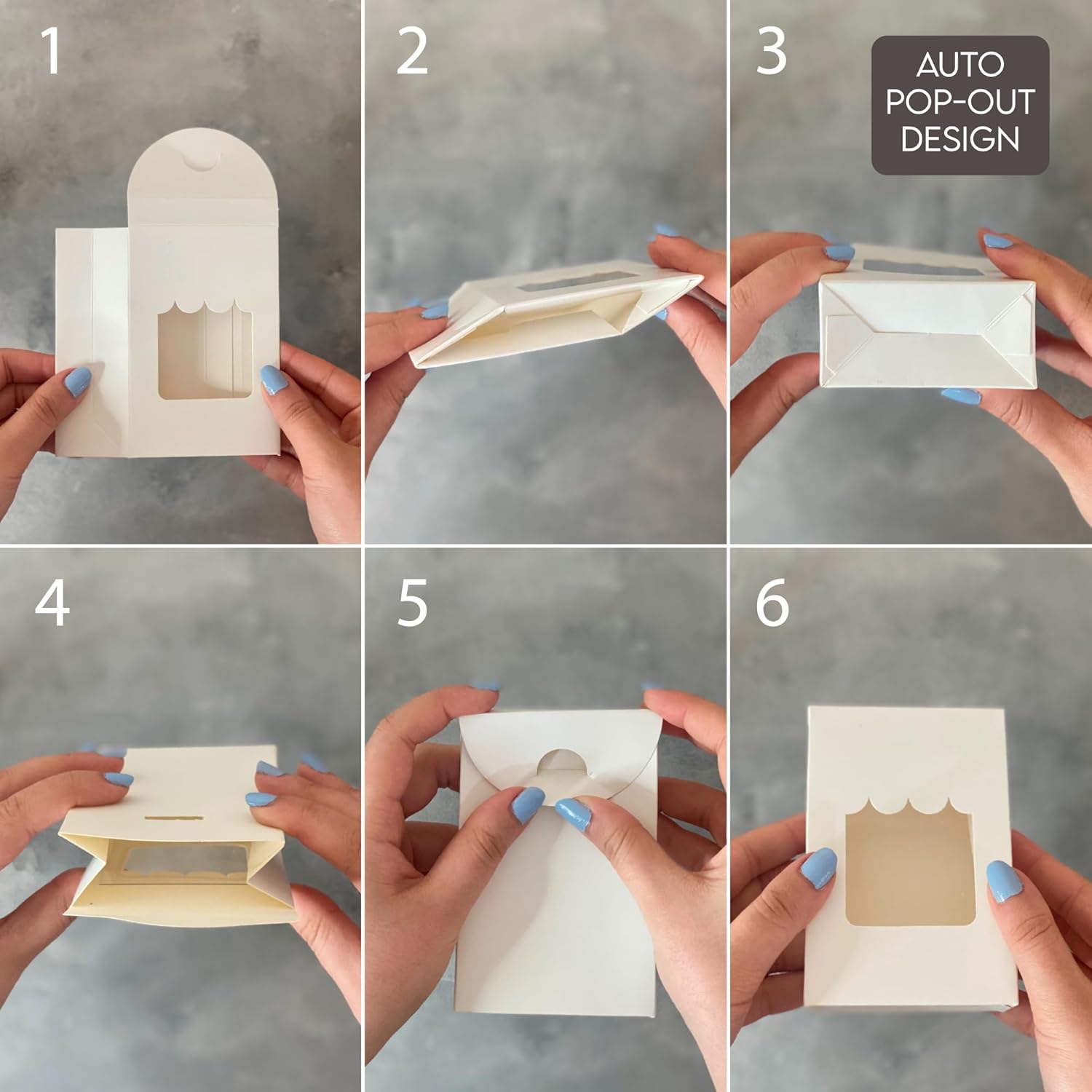 VASSAPACK 36 Pcs Party Favor Boxes with Clear Window