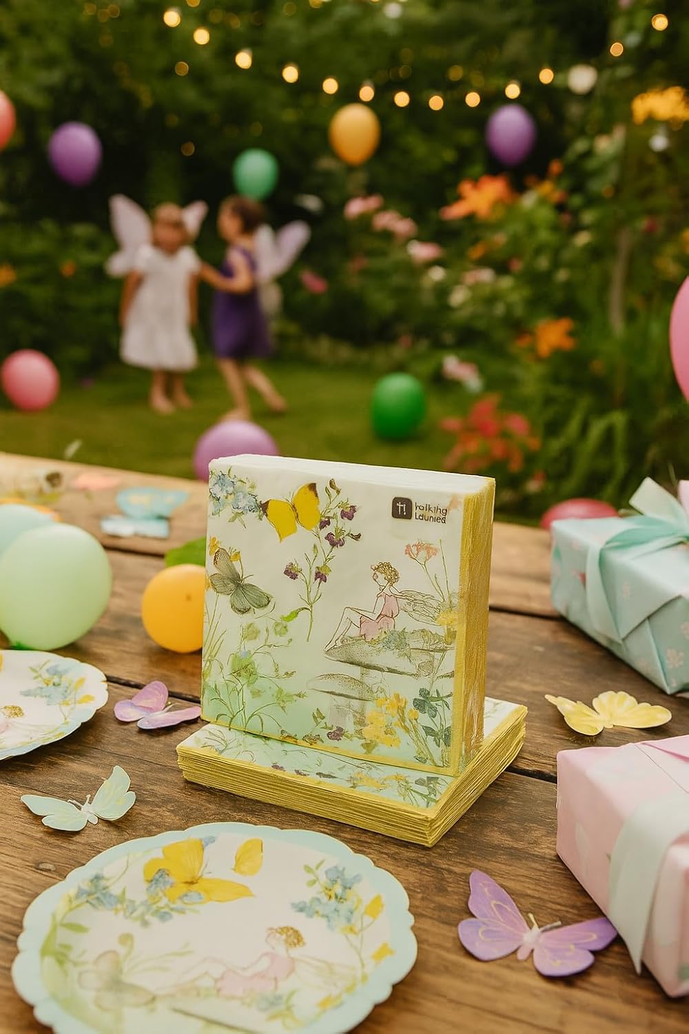 Talking Tables 240 Fairy Napkins Floral Paper Serviettes for Parties
