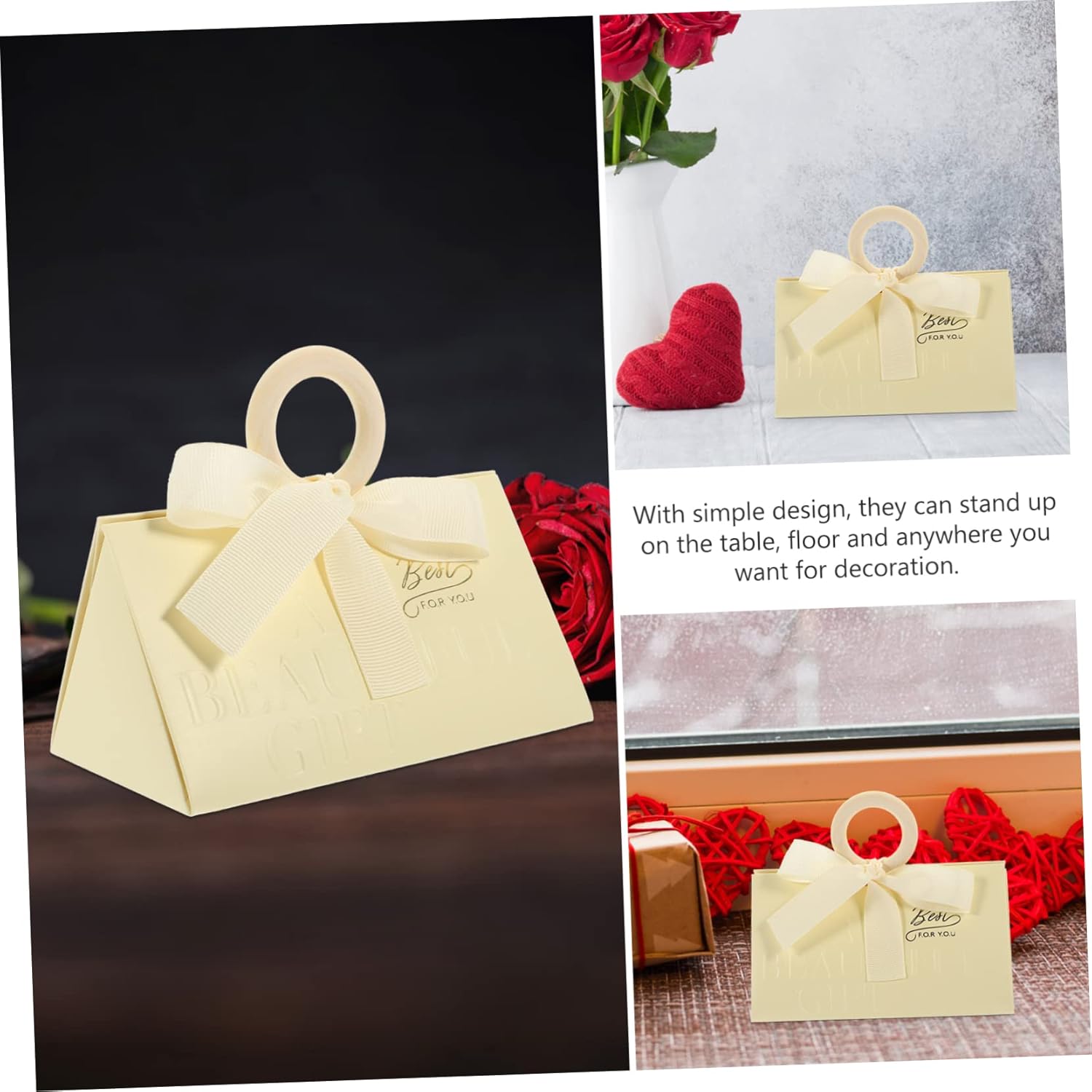 Hoement 20pcs Valentines Day Candy Boxes for Weddings and Parties