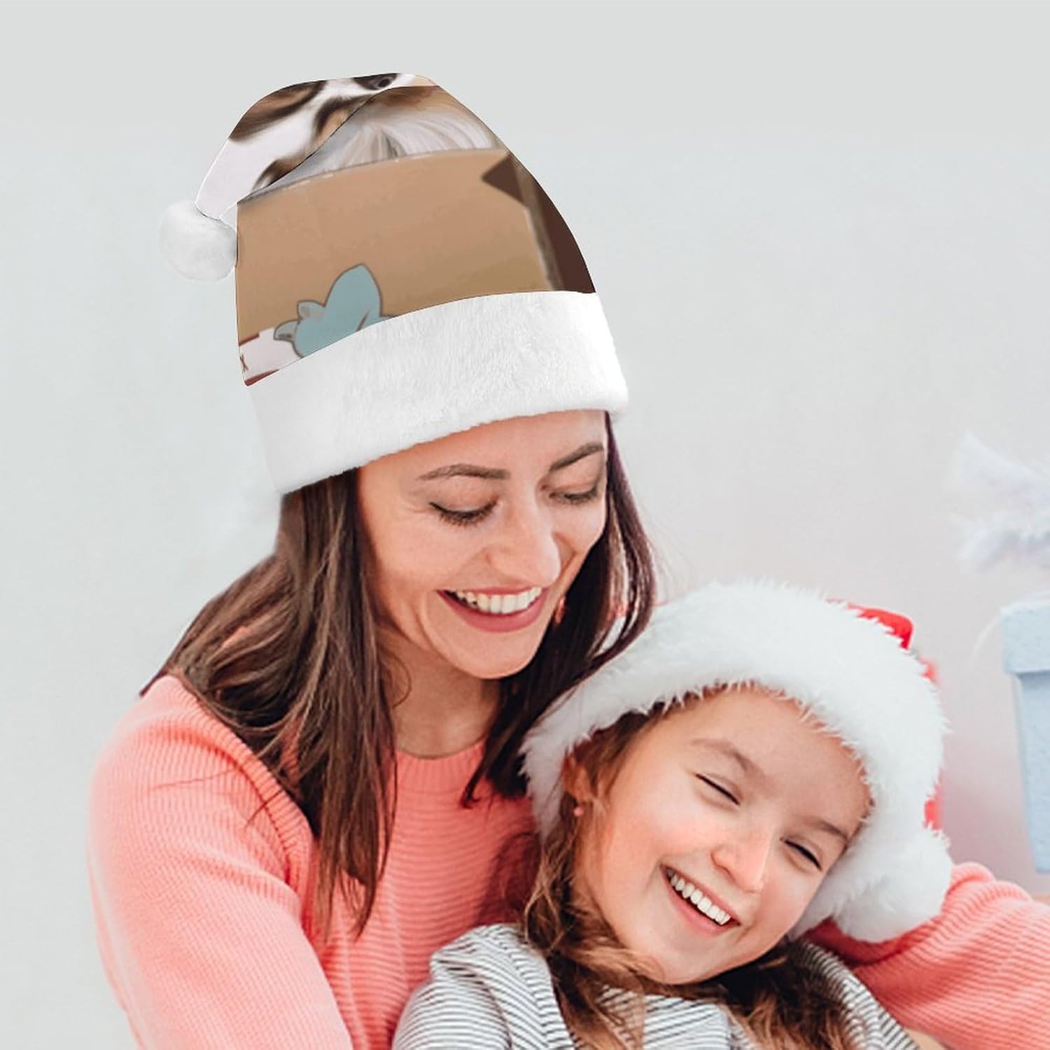 Christmas Santa Hat Papillon Headwear for Adults