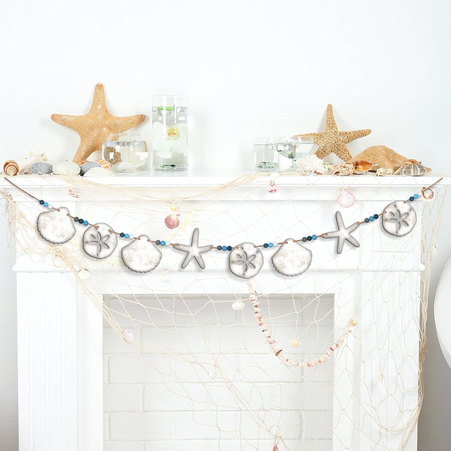 Vintage Starfish Seashell Beach Garland