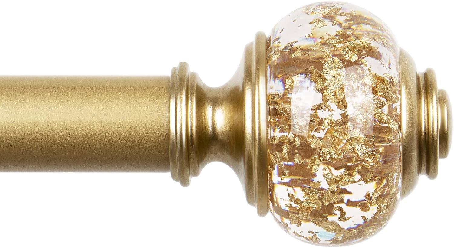 2 Pack Gold Finials for 1 or 78 Inch Curtain Rods