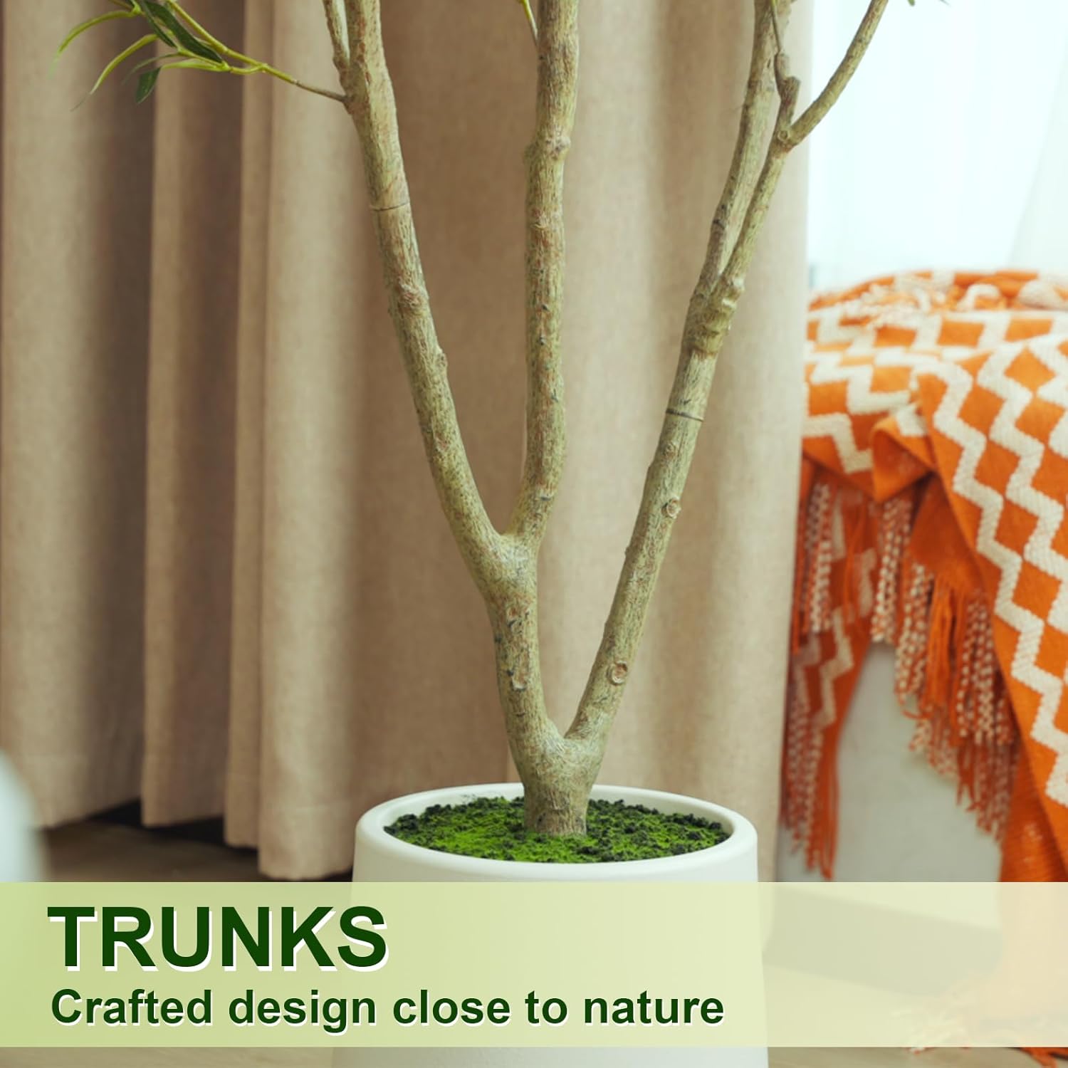 VIVATREES Olive Trees Artificial Indoor 5FT Faux Tree with Planter