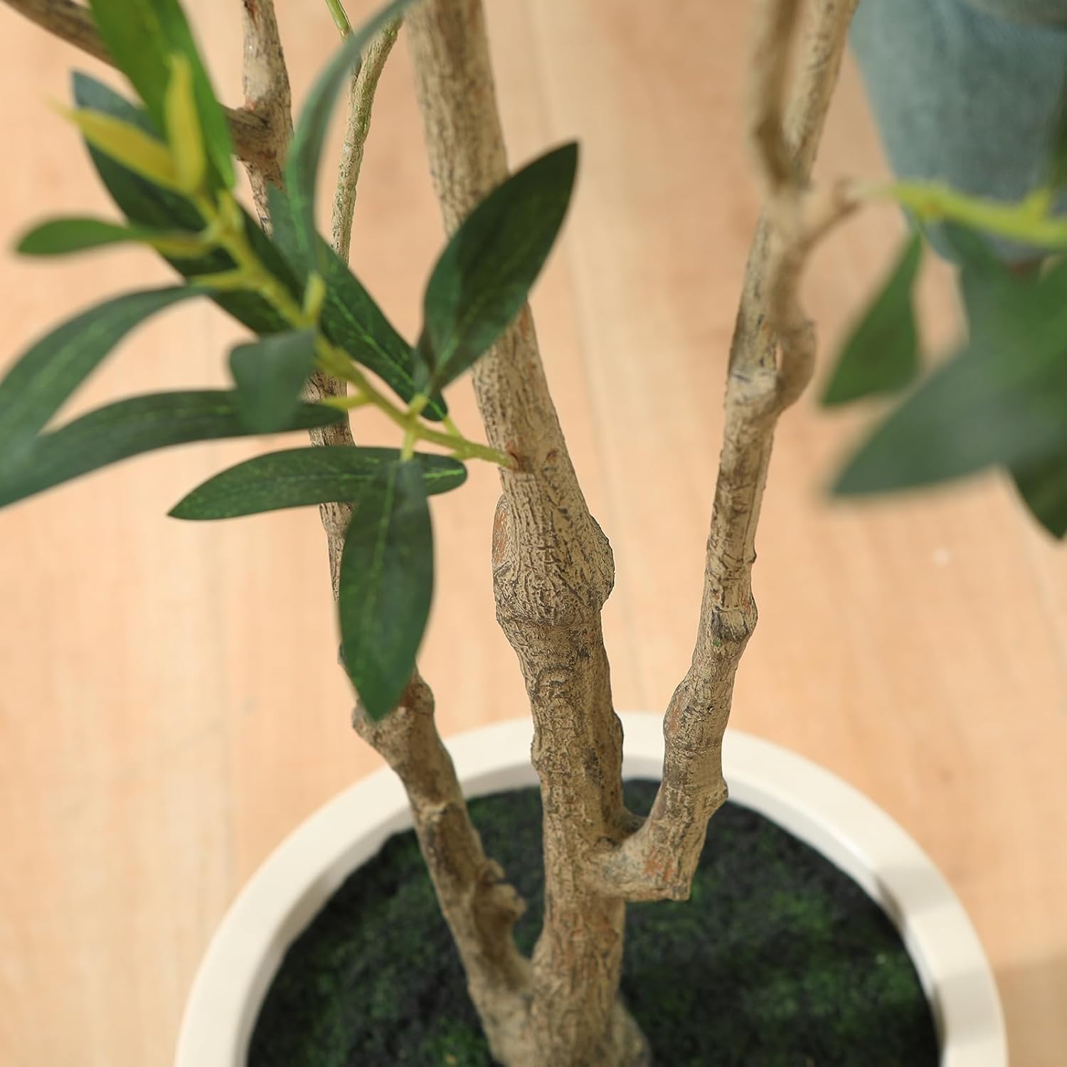 LOMANTO Artificial Olive Trees 5 ft Tall Fake Tree