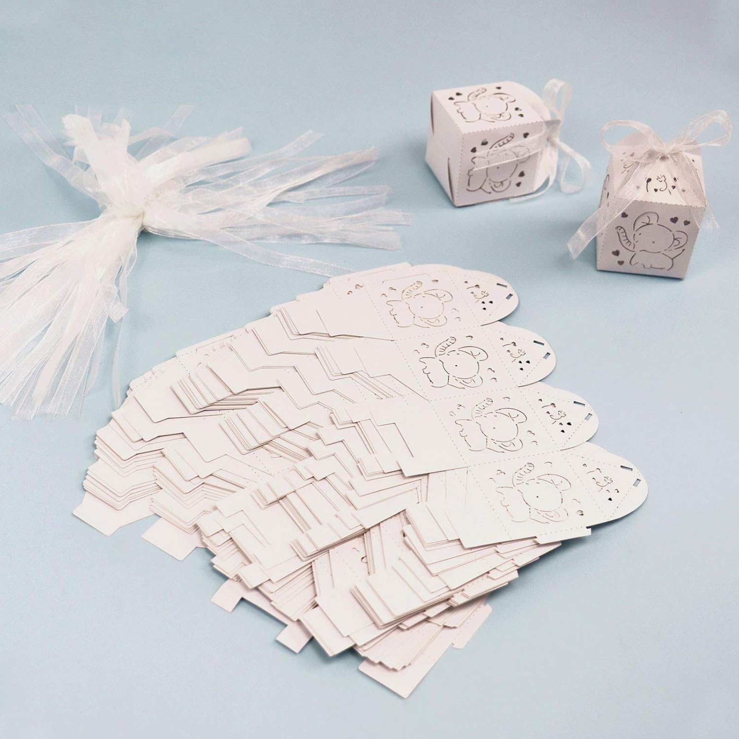 Kslong Baby Shower Favor Boxes 50Pcs