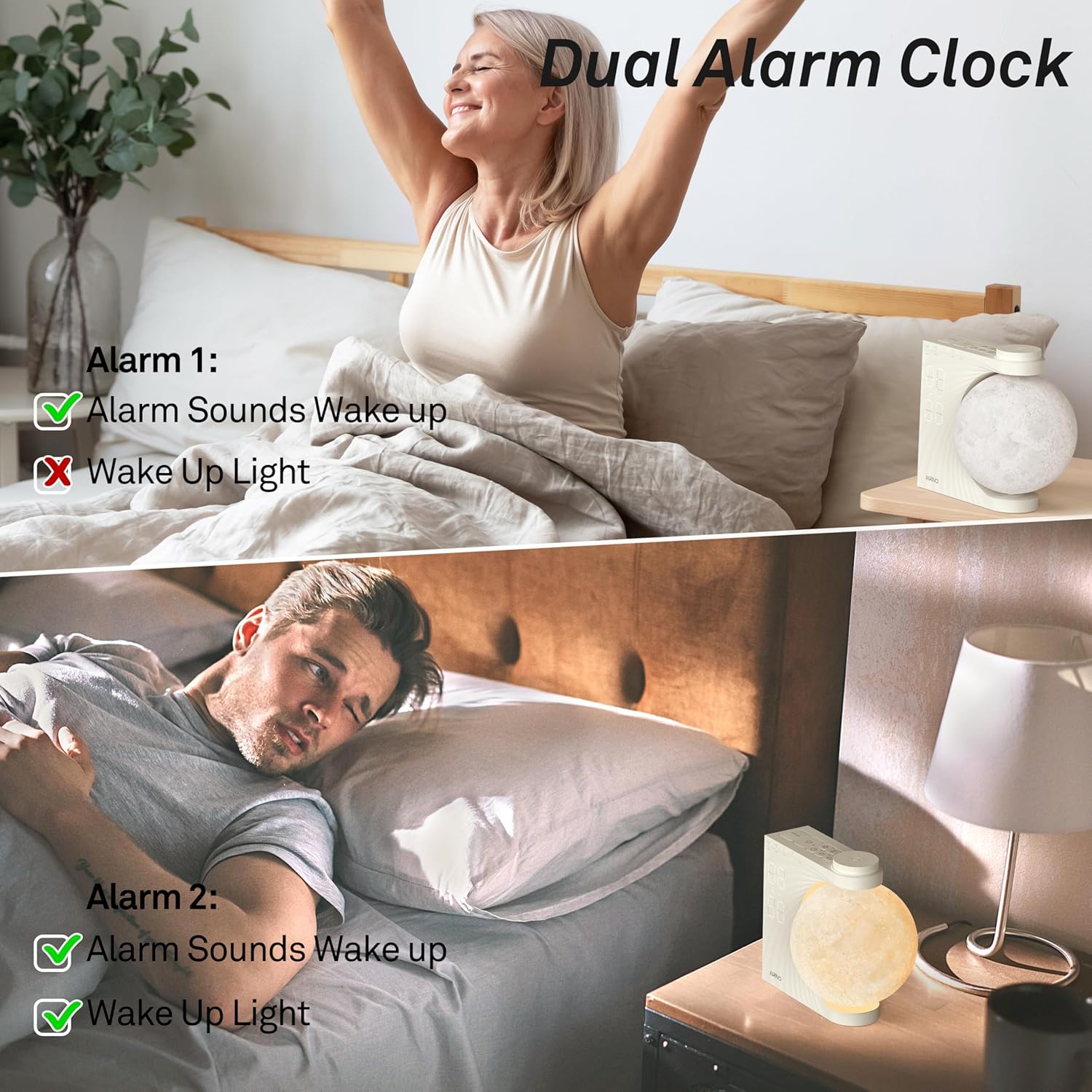 Airivo Sunrise Alarm Clock with Moon Light