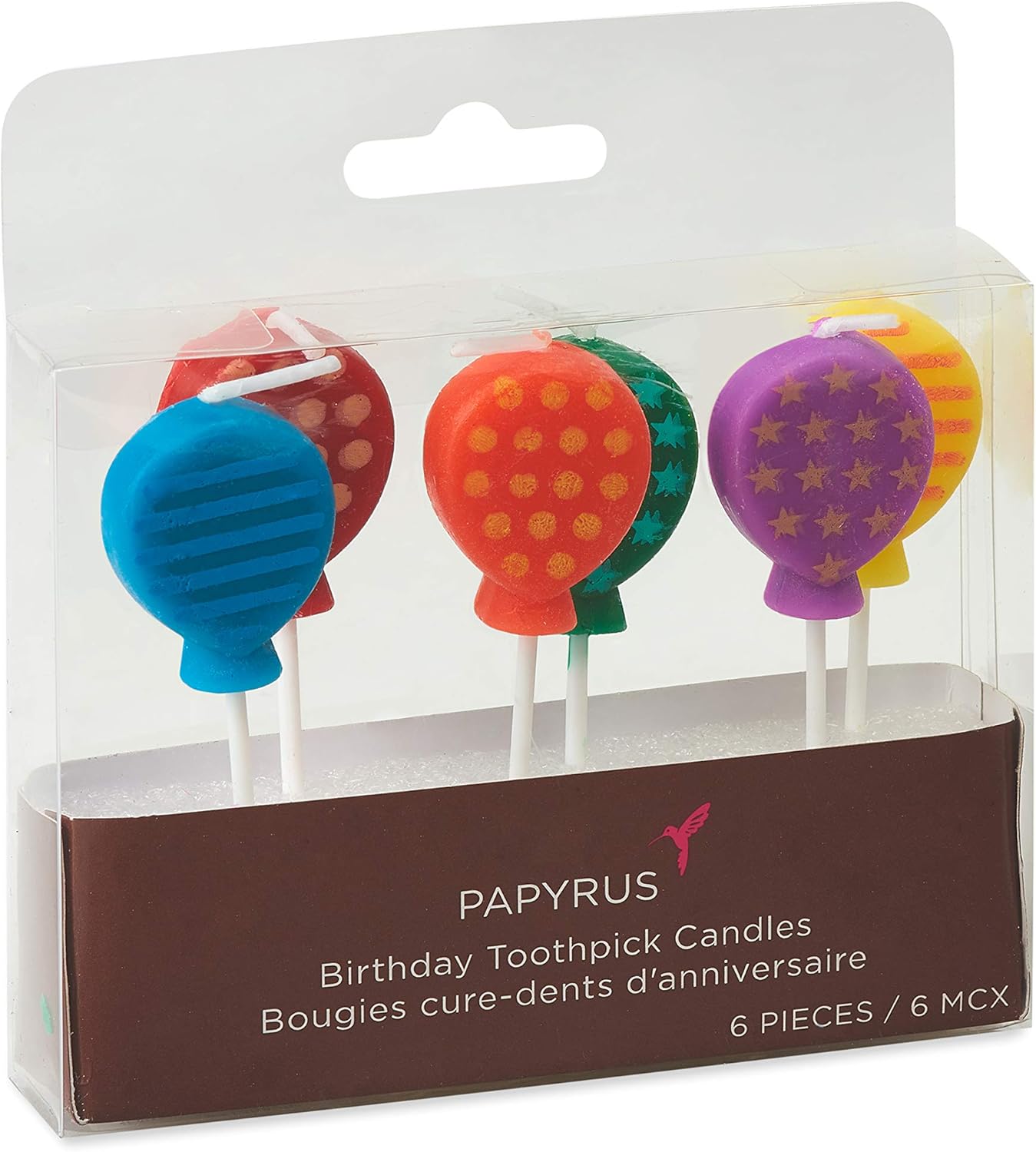 Papyrus Birthday Candles with Balloon Shapes