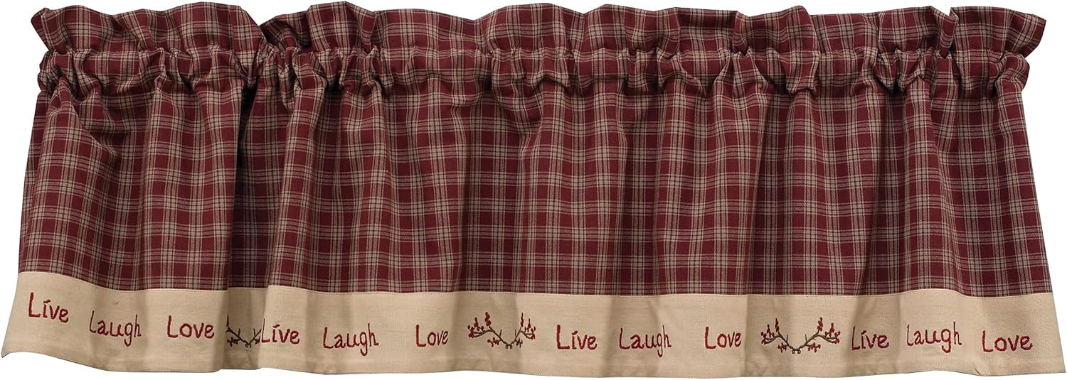 Park Designs Sturbridge Live Lined Valance 60x14