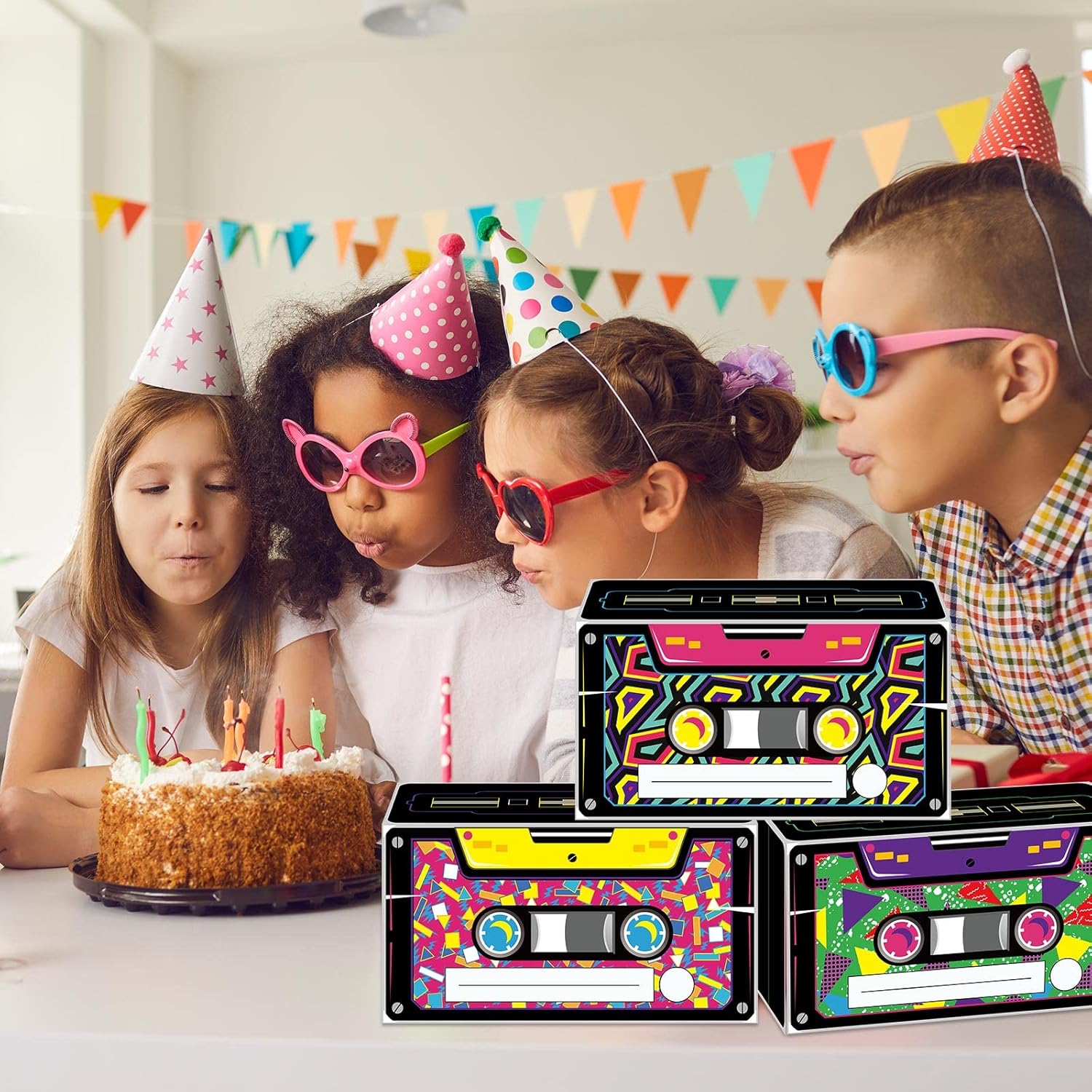 Funrous 12 Pcs 80s 90s Retro Radio Gift Boxes