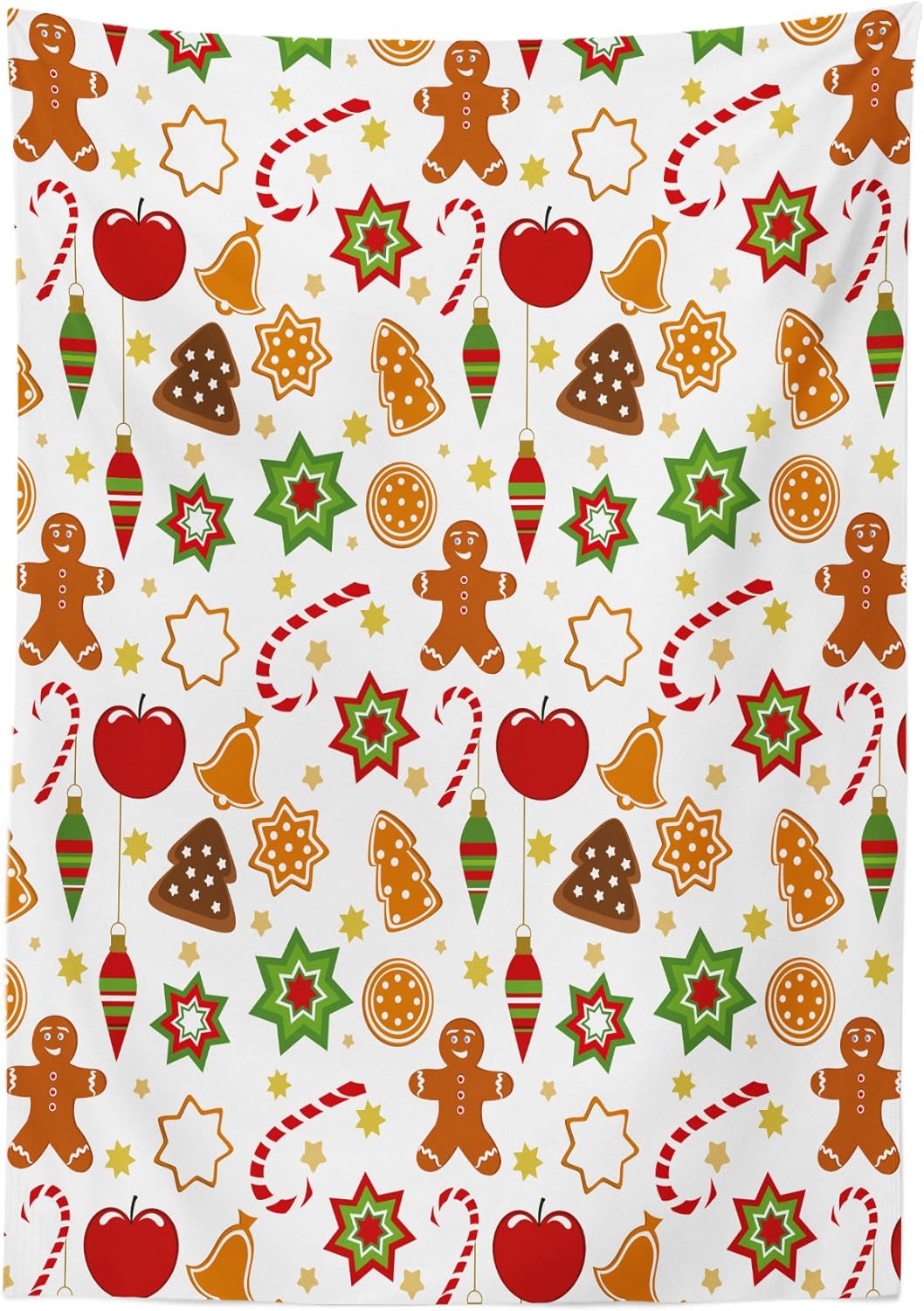 Ambesonne Christmas Tablecloth 58x84 Multicolor