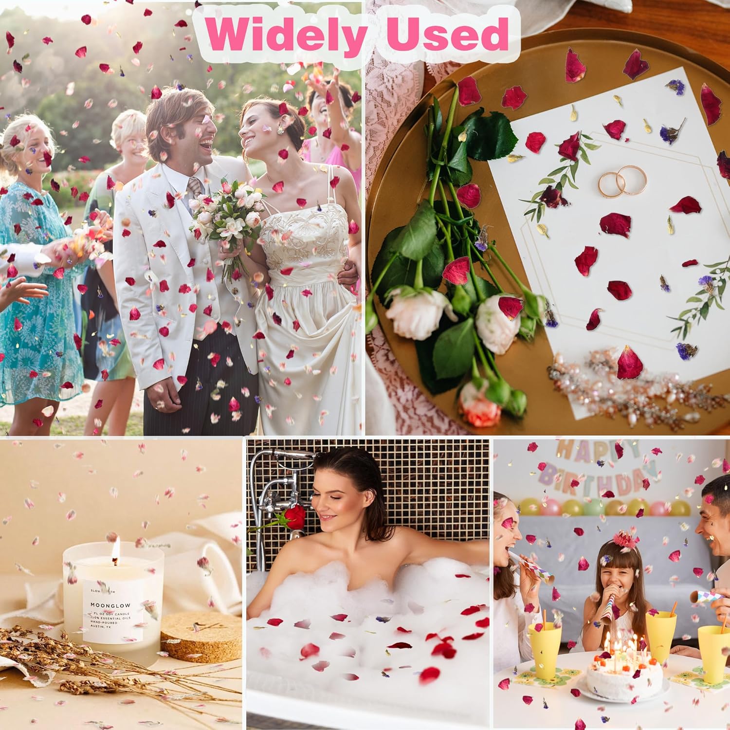 20 Pack Biodegradable Confetti Petals for Wedding
