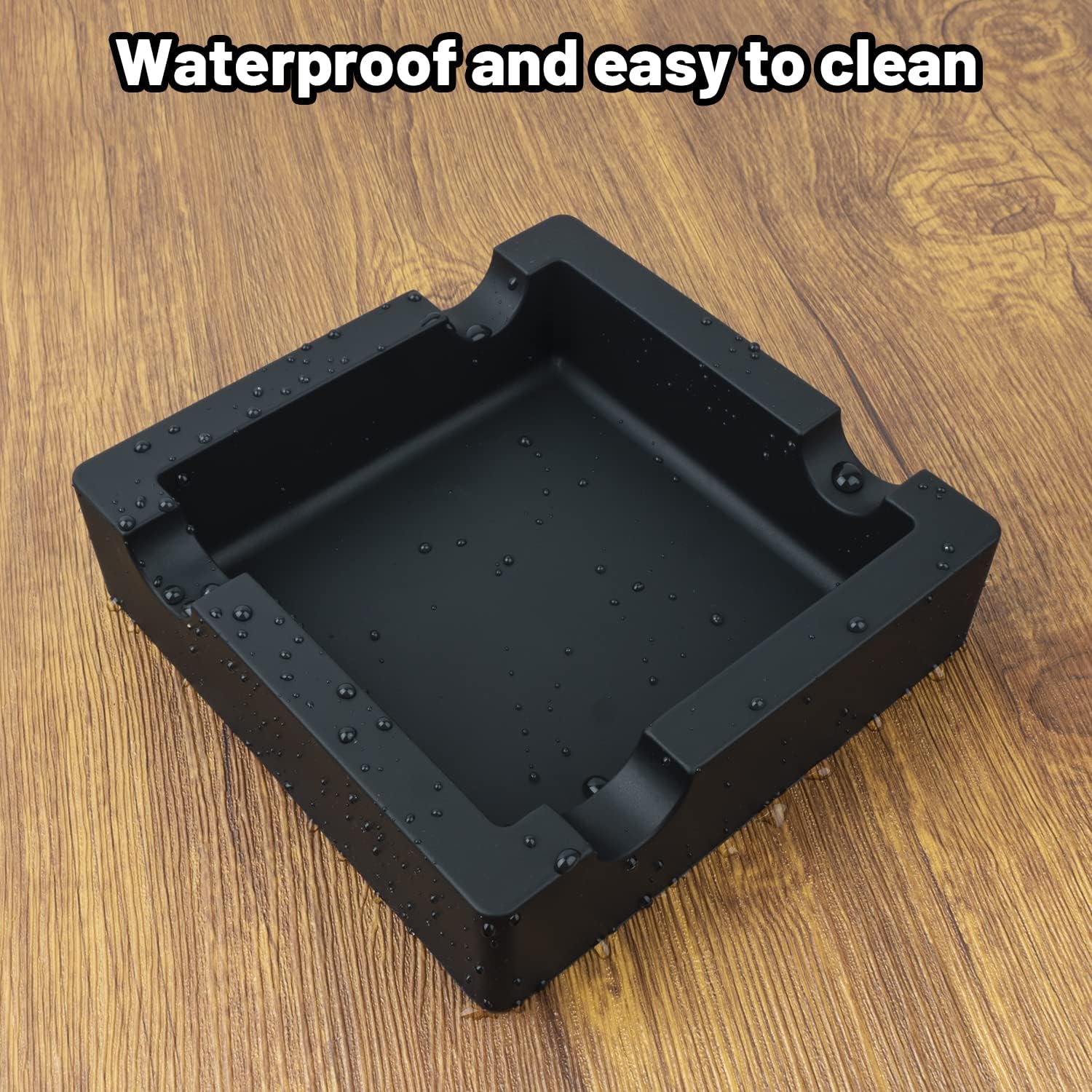 Unbreakable Silicone Cigar Ashtray with 4 Holders