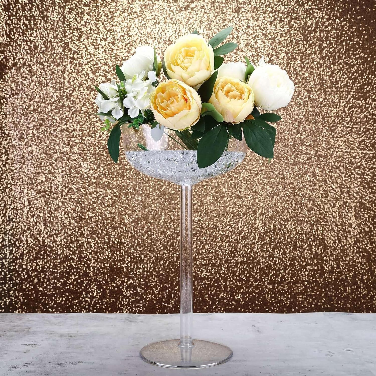 4 Sets Plastic Centerpiece Stand Margarita Cup Decor