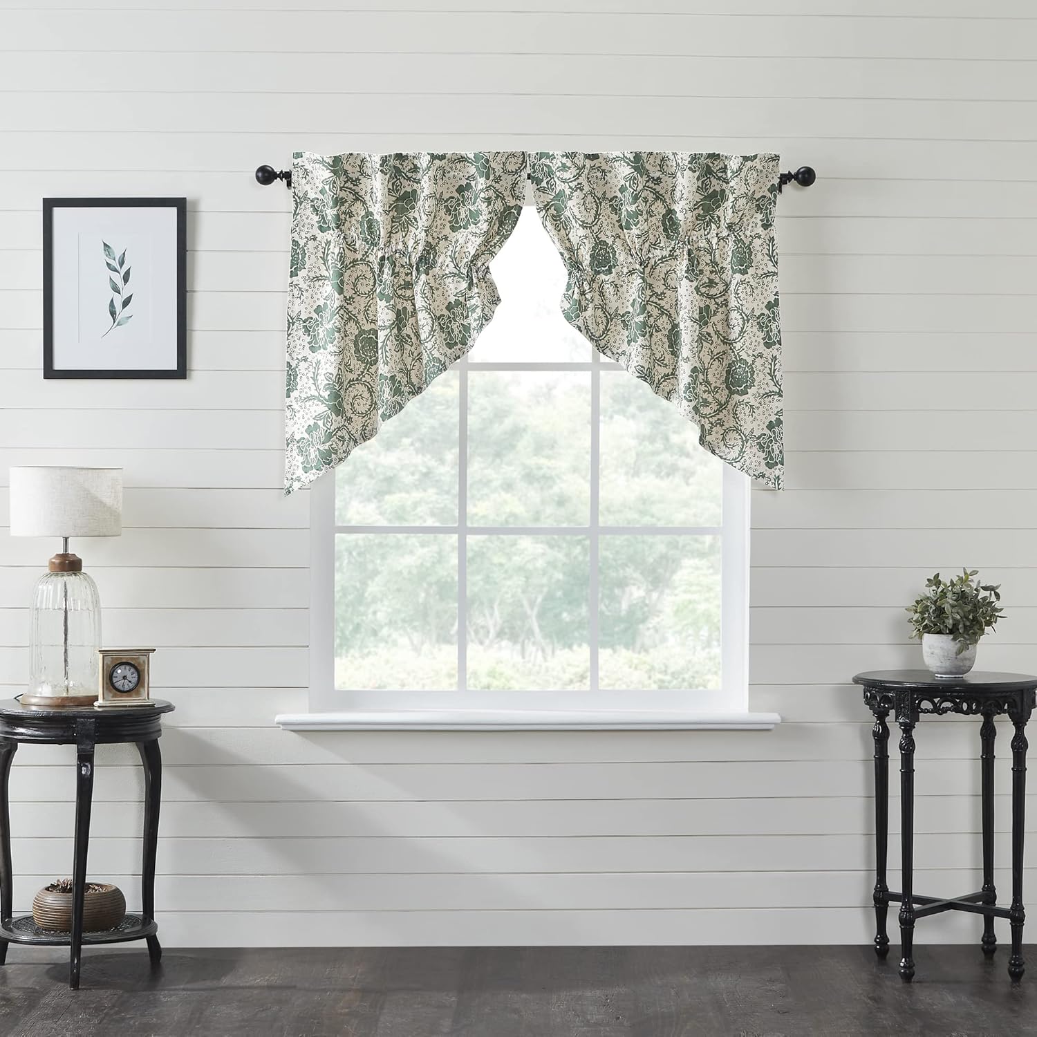 VHC Brands Dorset Valance Curtain Panels Set of 2
