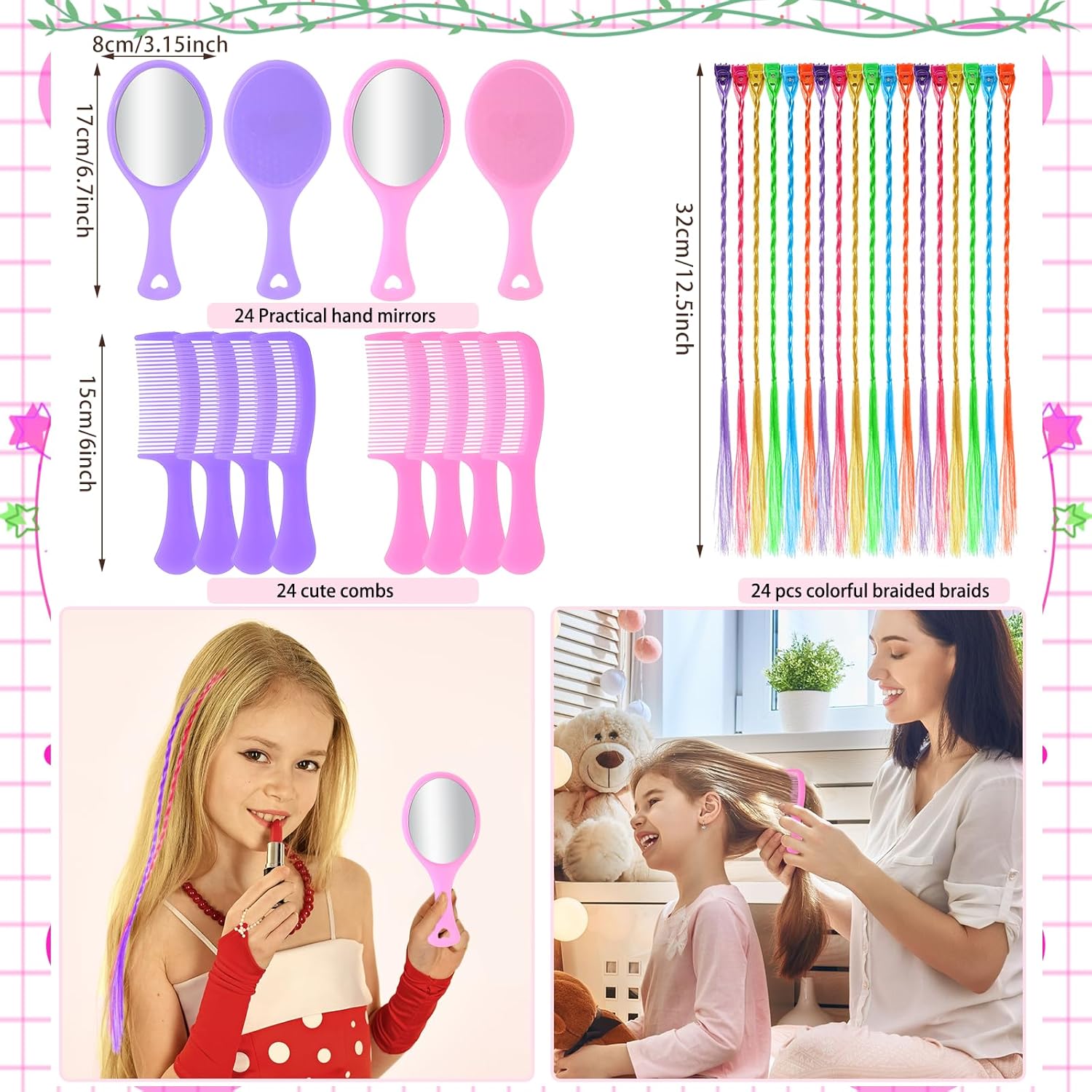 Pinkunn 264 Pcs Spa Party Supplies for Girls